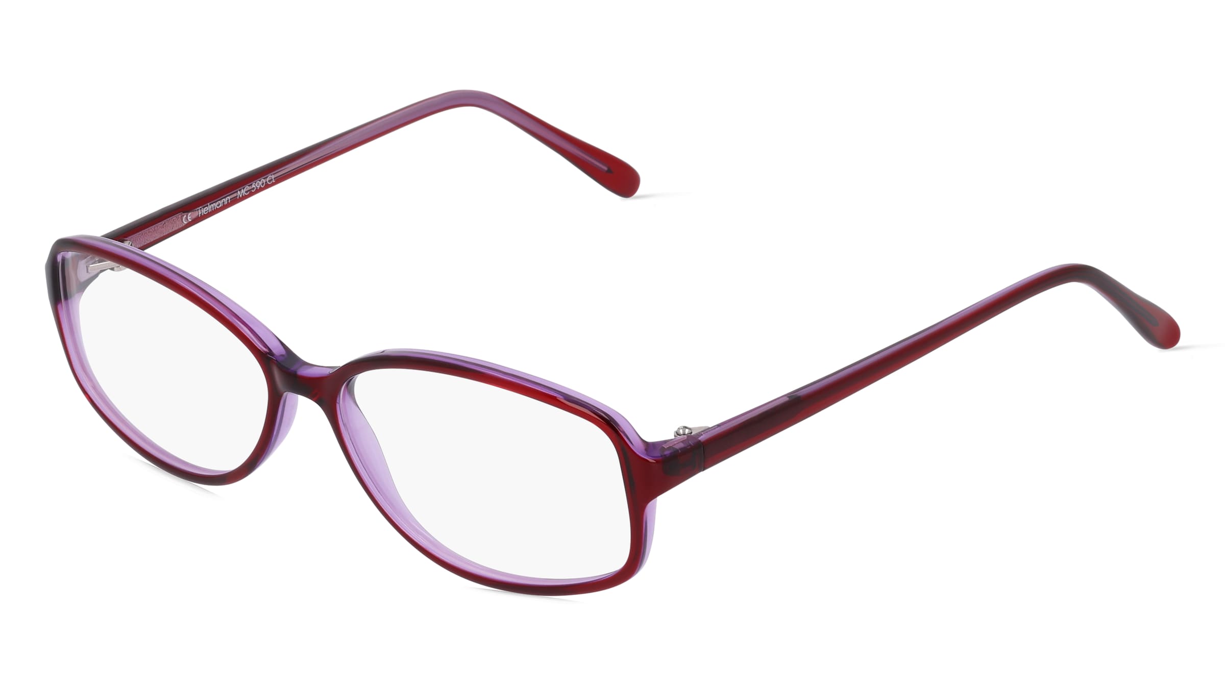 Fielmann MC 590 CL Damen-Brille inkl. Gläser Vollrand Eckig Propionat-Gestell 54mm/14mm/135mm, pink