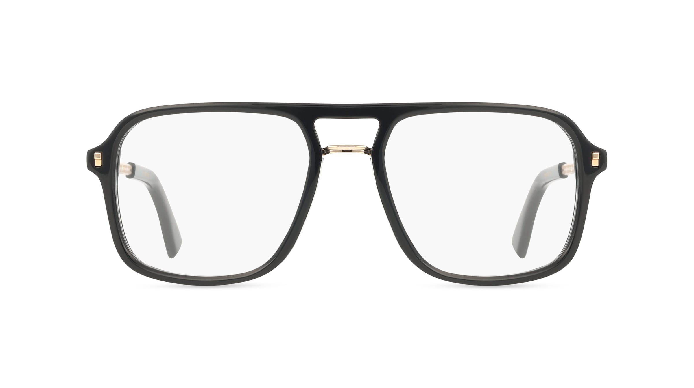 Dsquared2	 D2 0055 Herren-Brille inkl. Gläser Vollrand Pilot Acetat-Gestell 54mm/18mm/145mm, schwarz