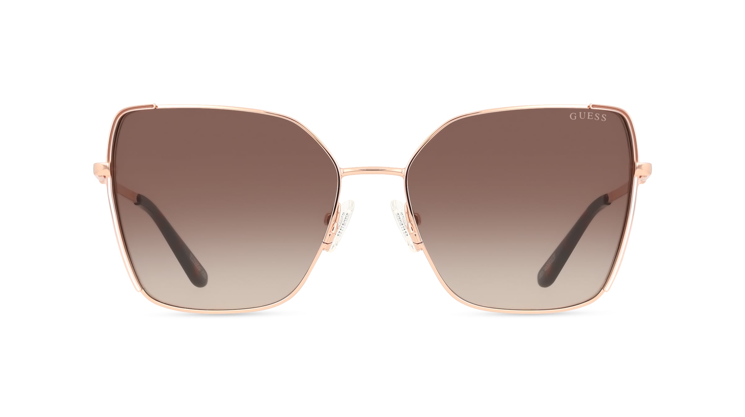 Guess GU00192 Damen-Sonnenbrille Vollrand Butterfly Metall-Gestell, pink