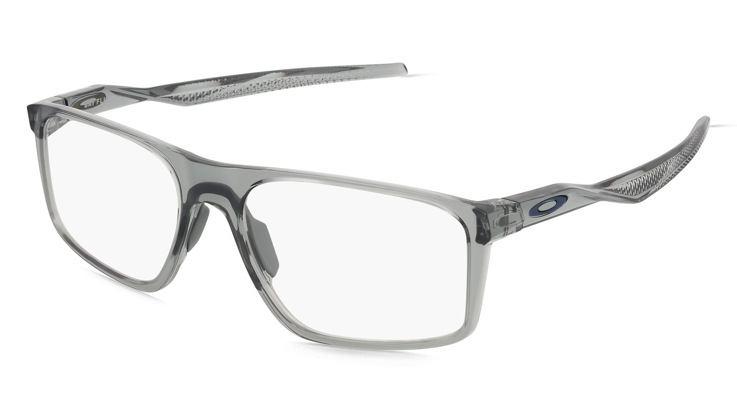 Oakley 0OX8183 BAT FLIP Herren-Brille inkl. Gläser Vollrand Quadratisch Kunststoff-Gestell 58/18/148, Grau