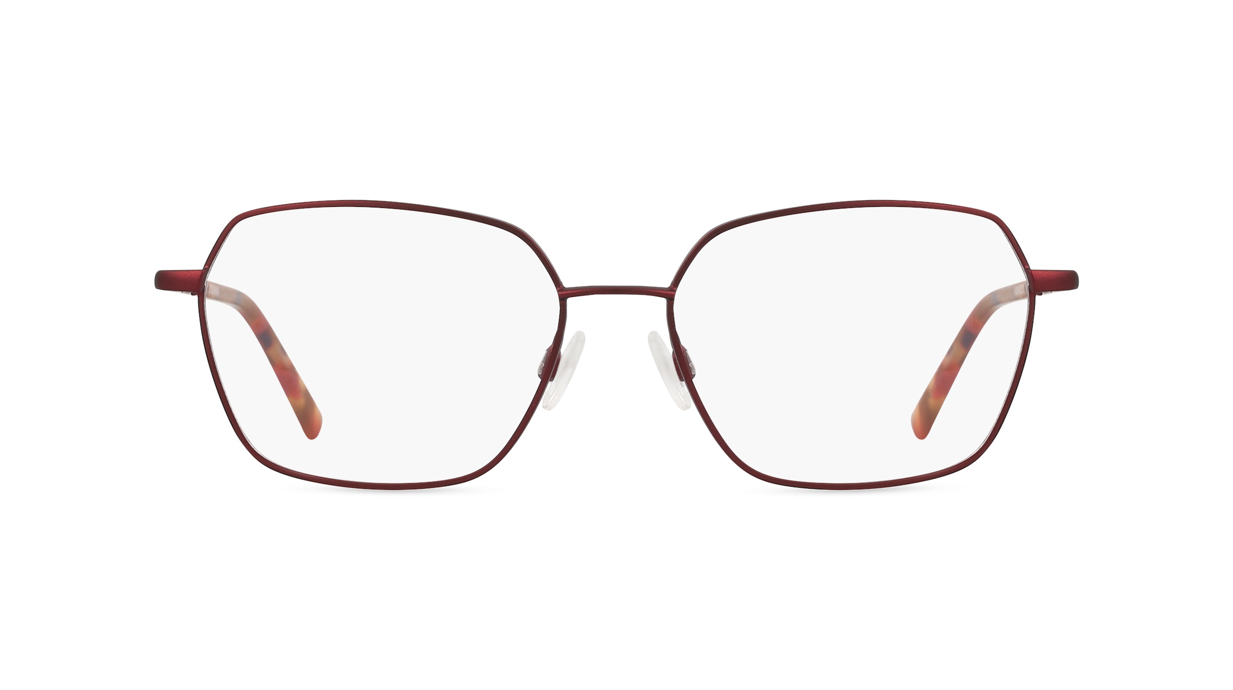 HUMPHREY’S eyewear 582380 Damen-Brille inkl. Gläser Vollrand Eckig Metall-Gestell 53mm/16mm/140mm, rot