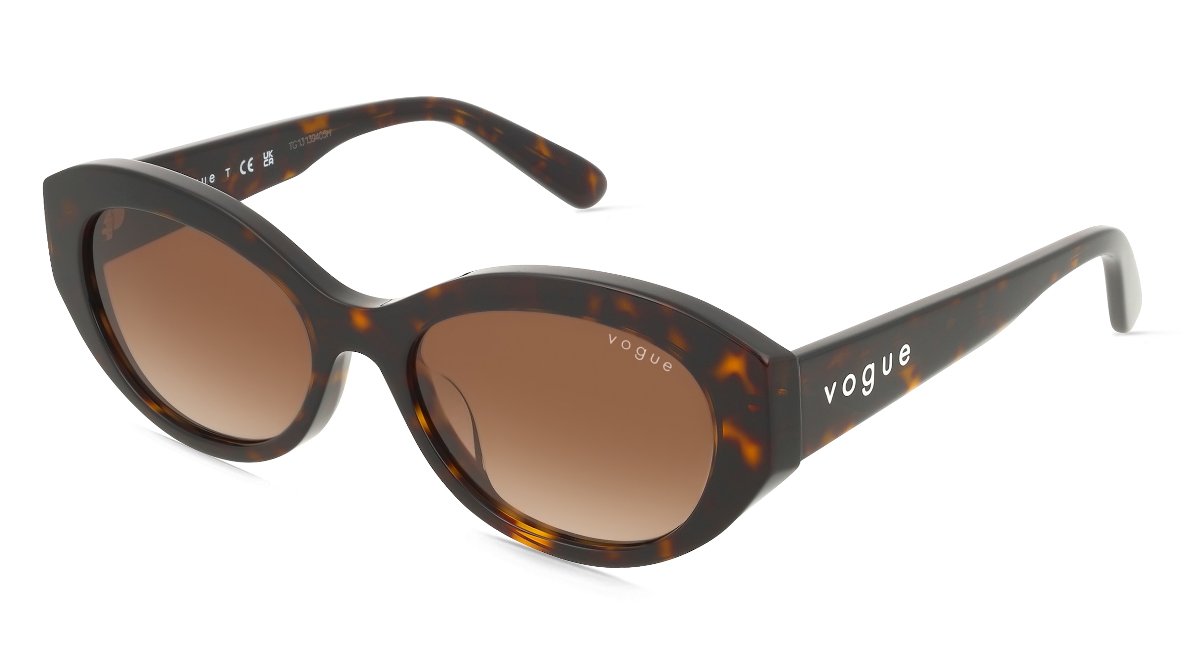 Vogue 0VO5659SU Damen-Sonnenbrille Vollrand Geometrisch Acetat-Gestell, Havanna