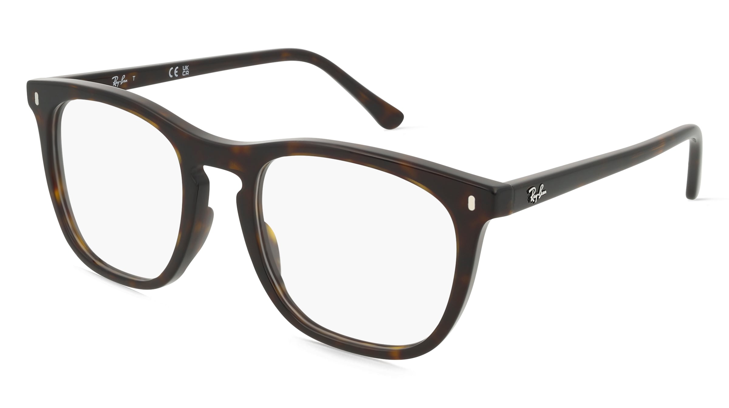 Ray-Ban 0RX2210V Unisex-Brille inkl. Gläser Vollrand Quadratisch Acetat-Gestell 51/21/145, Havanna