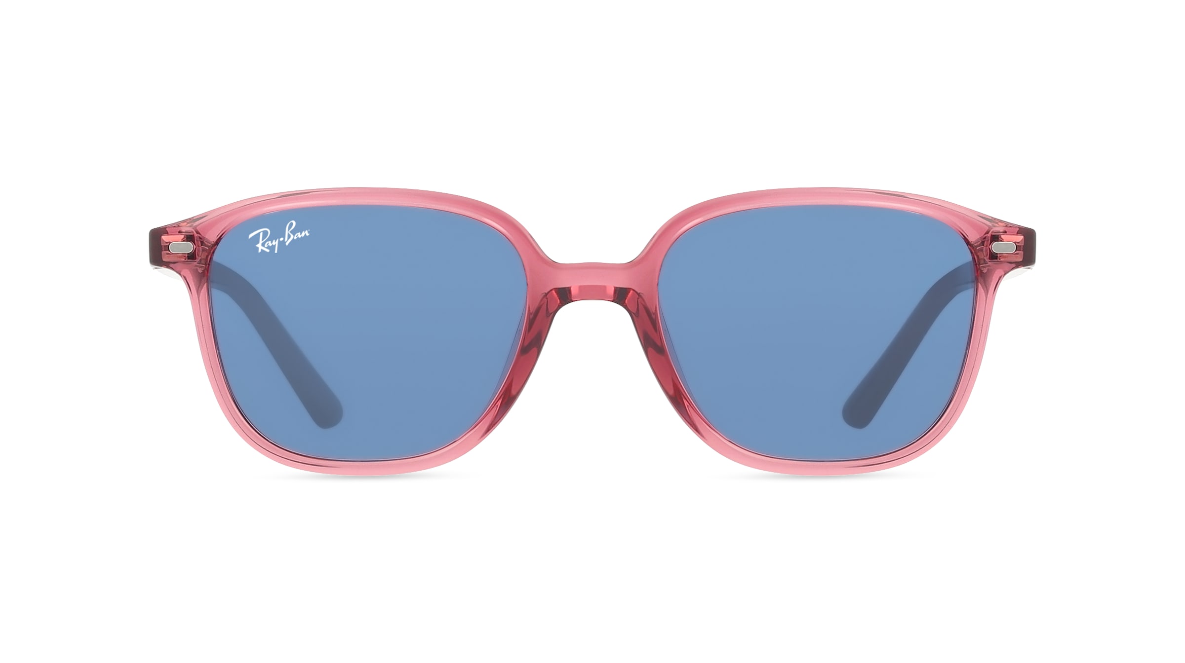 Ray-Ban Junior RJ 9093S LEONARD Kinder-Sonnenbrille Vollrand Eckig Kunststoff-Gestell, Pink