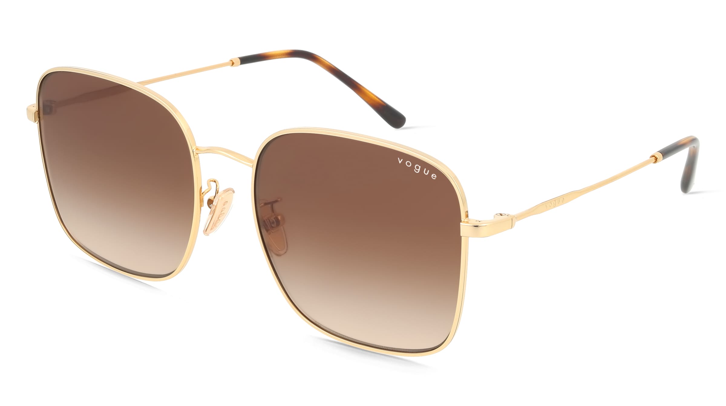 Vogue VO4327SD Damen-Sonnenbrille Vollrand Quadratisch Metall-Gestell, Gold