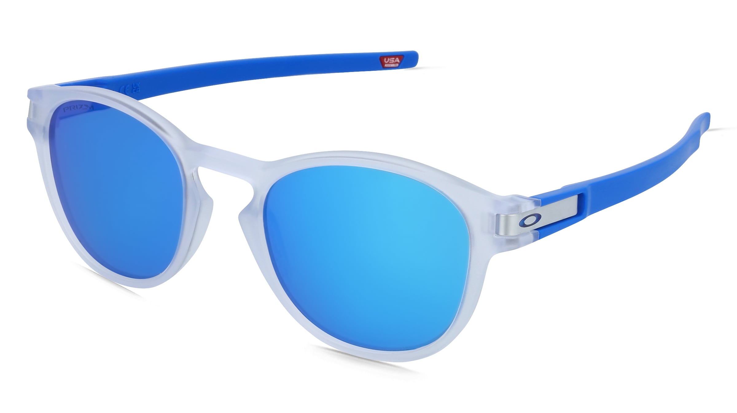 Oakley OO9265 LATCH Herren-Sonnenbrille Vollrand Oval Kunststoff-Gestell, Weiß