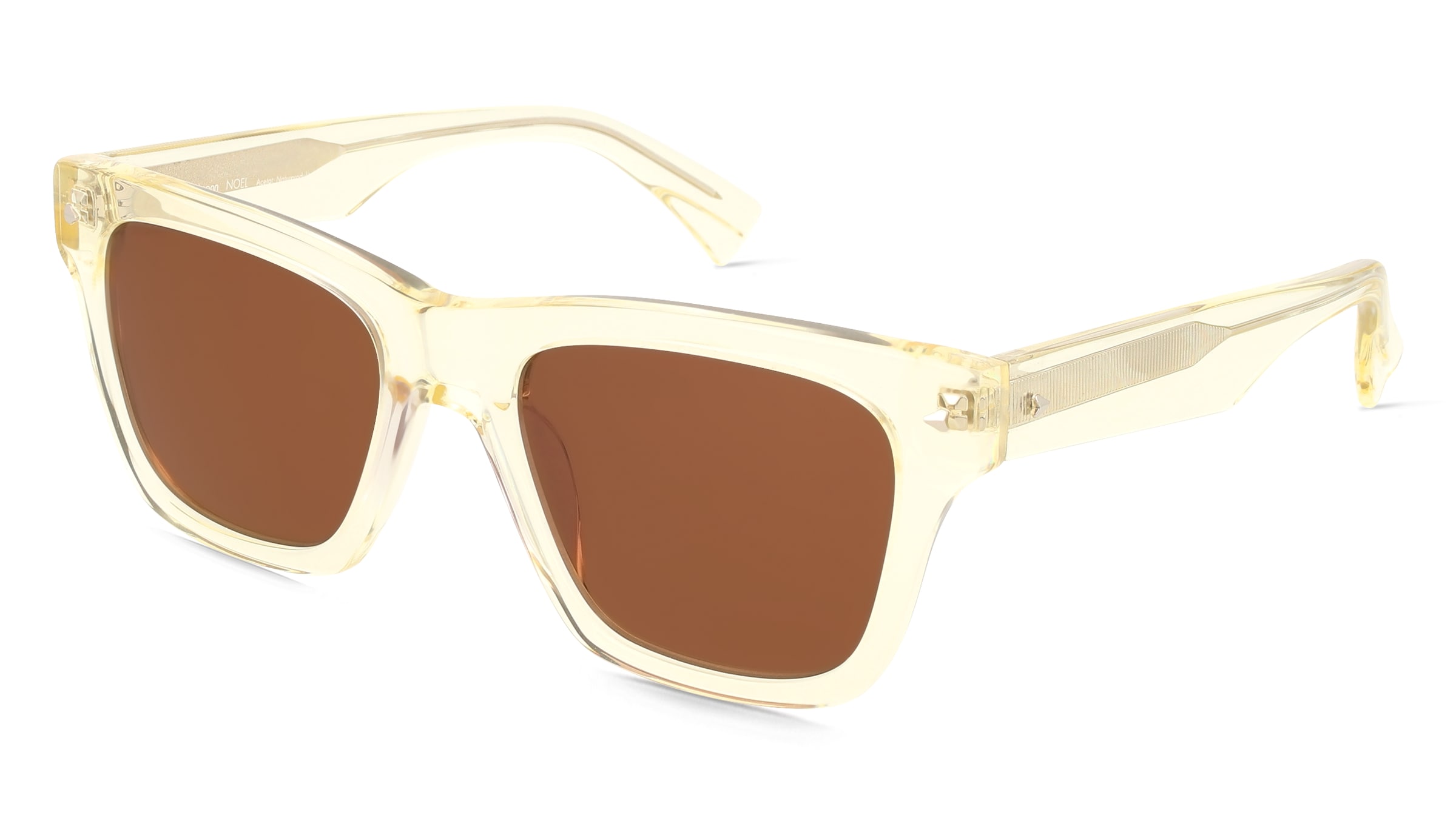 Fielmann Q 079 SUN FA NOEL Unisex-Sonnenbrille Vollrand Quadratisch Acetat-Gestell, Gelb