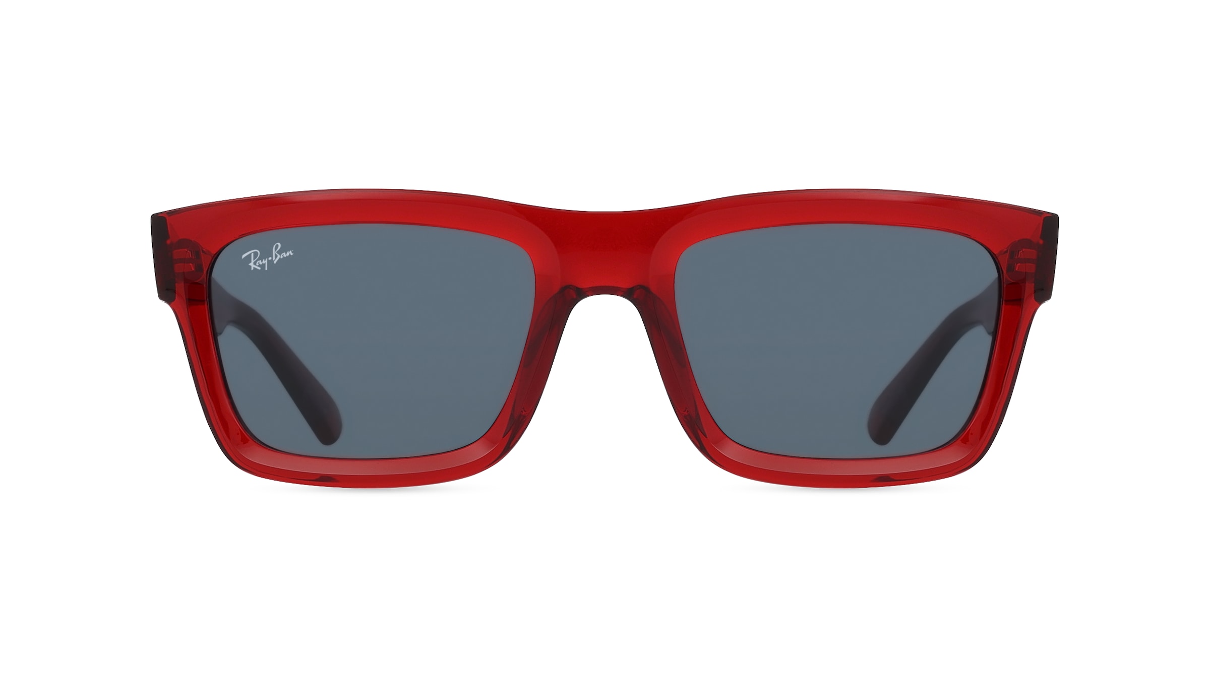 Ray-Ban RB4396 Unisex-Sonnenbrille Vollrand Eckig Bio-Kunststoff-Gestell, rot