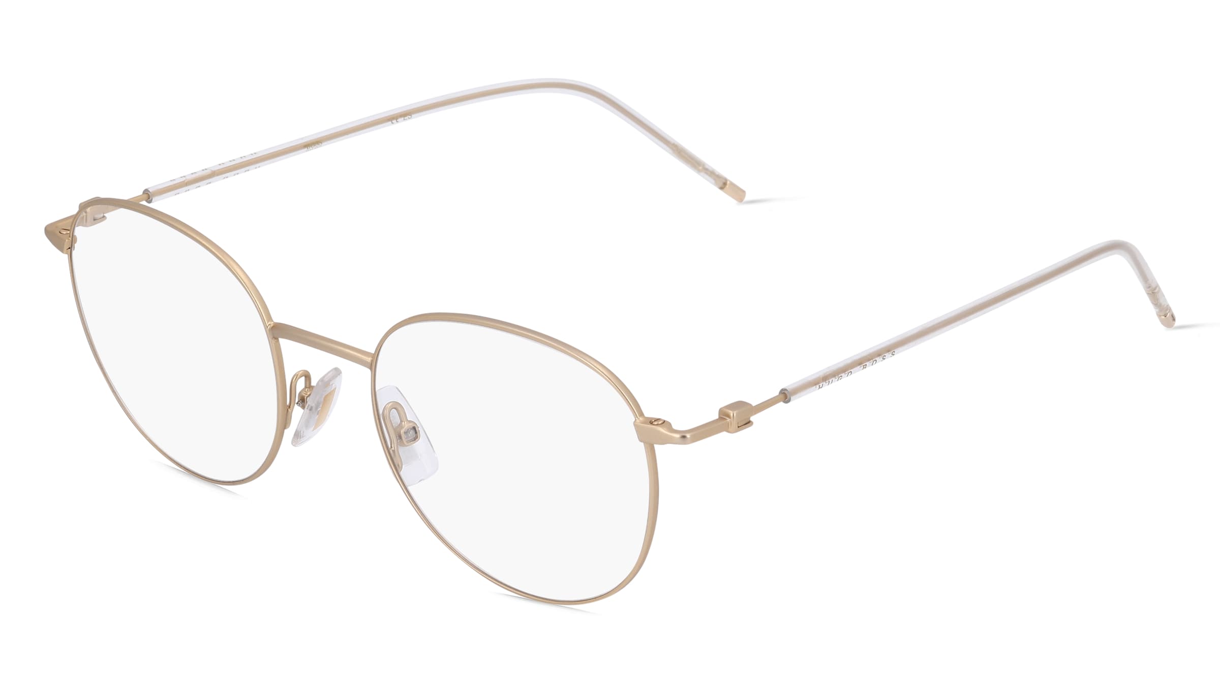 Boss 1311 Unisex-Brille inkl. Gläser Vollrand Panto Kunststoff-Gestell 50/20/145, Gold