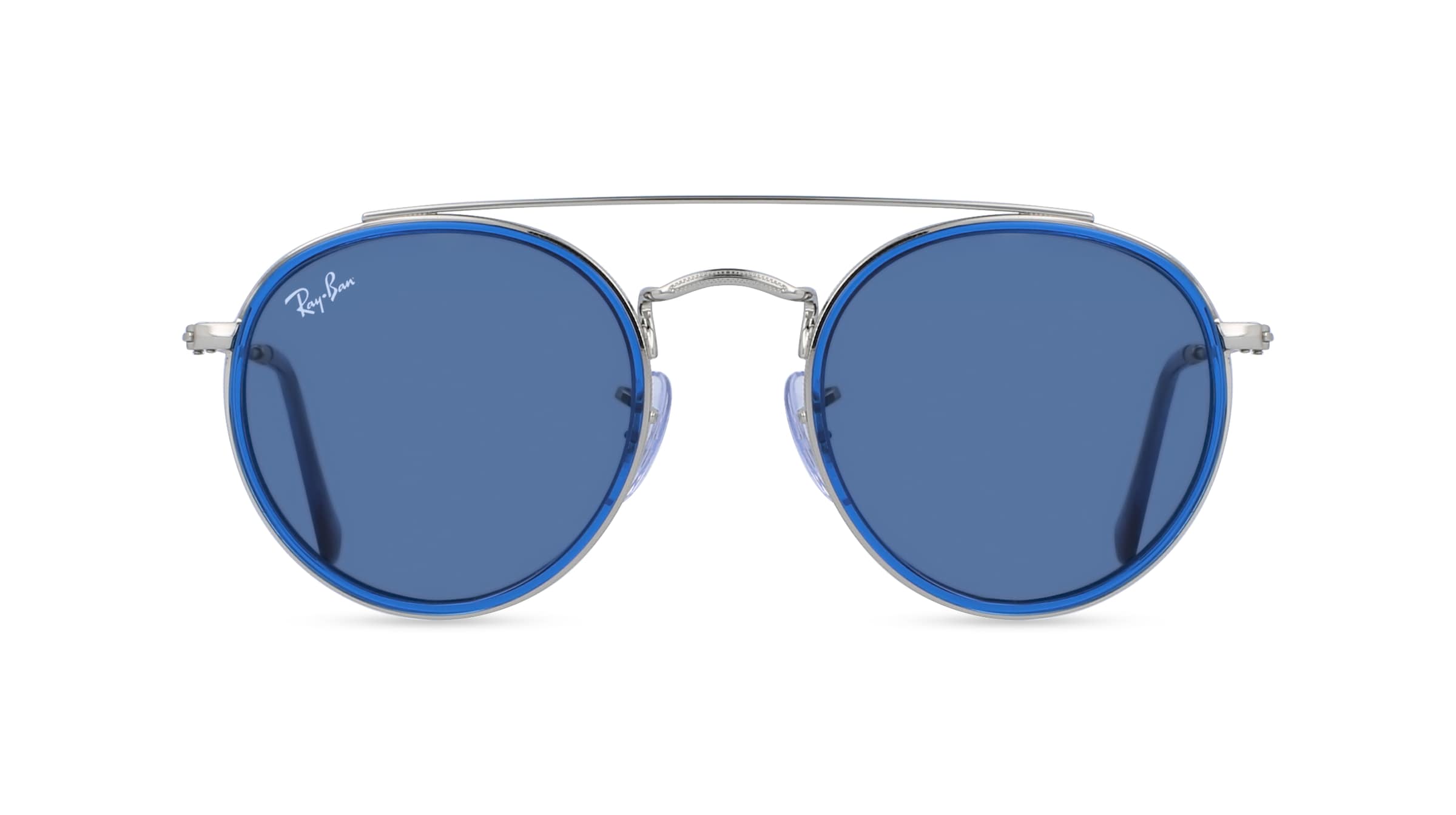 Ray-Ban Junior RJ 9647S Jugend-Sonnenbrille Vollrand Pilot Metall-Gestell, silber