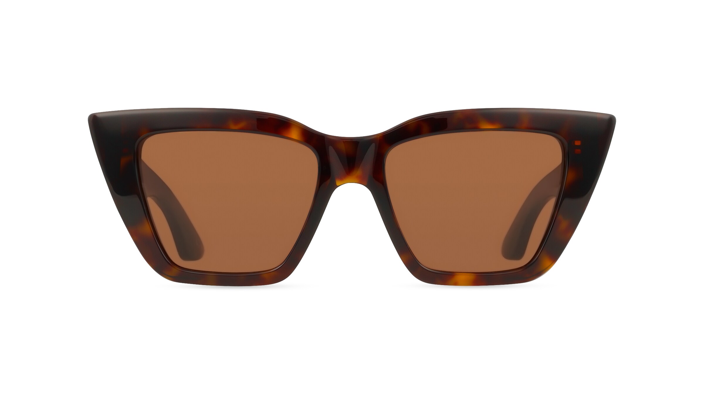 Alexander McQueen AM0507S Damen-Sonnenbrille Vollrand Cateye Acetat-Gestell, Havanna