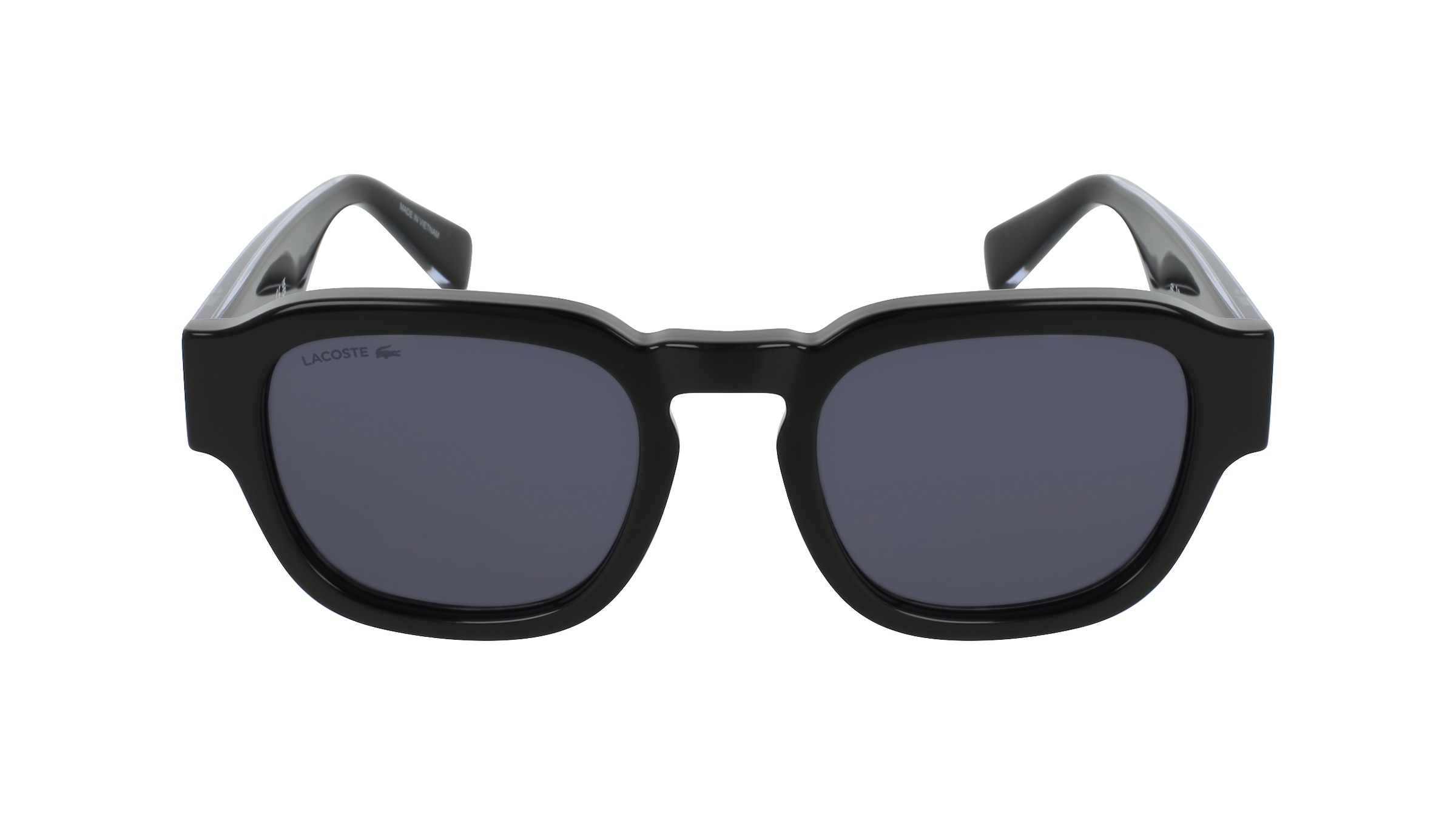 Lacoste L6090S Unisex-Sonnenbrille Vollrand Eckig Kunststoff-Gestell, schwarz