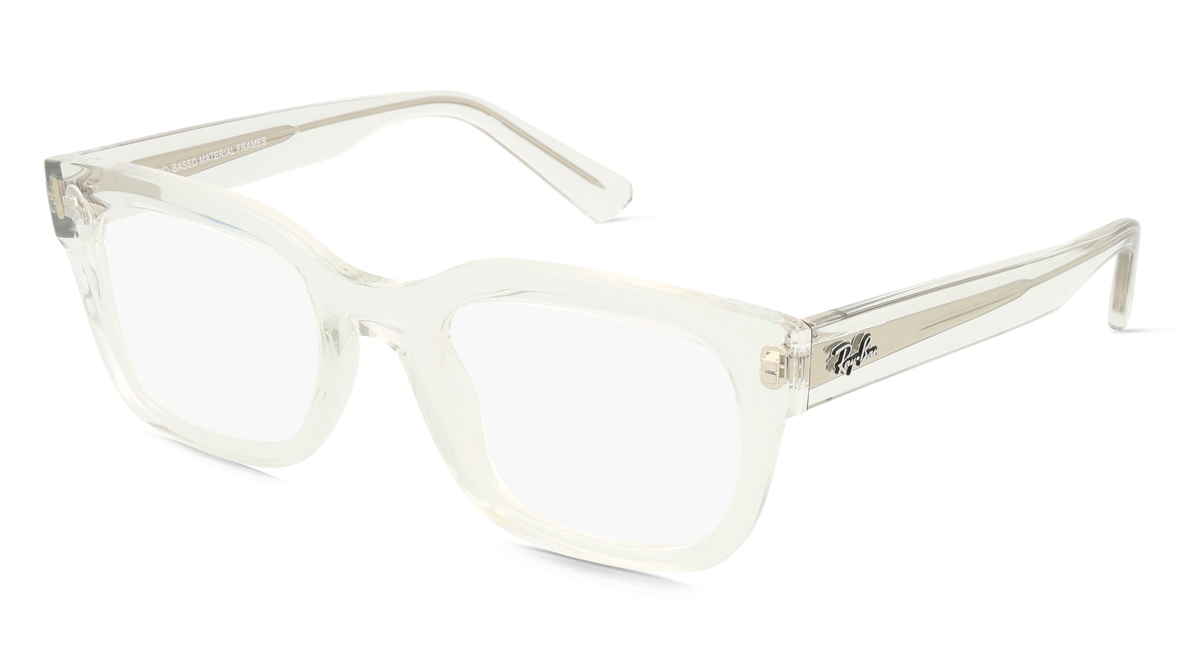 Ray-Ban 0RX7217 CHAD Unisex-Brille inkl. Gläser Vollrand Eckig Kunststoff-Gestell 52/22/145, Weiß