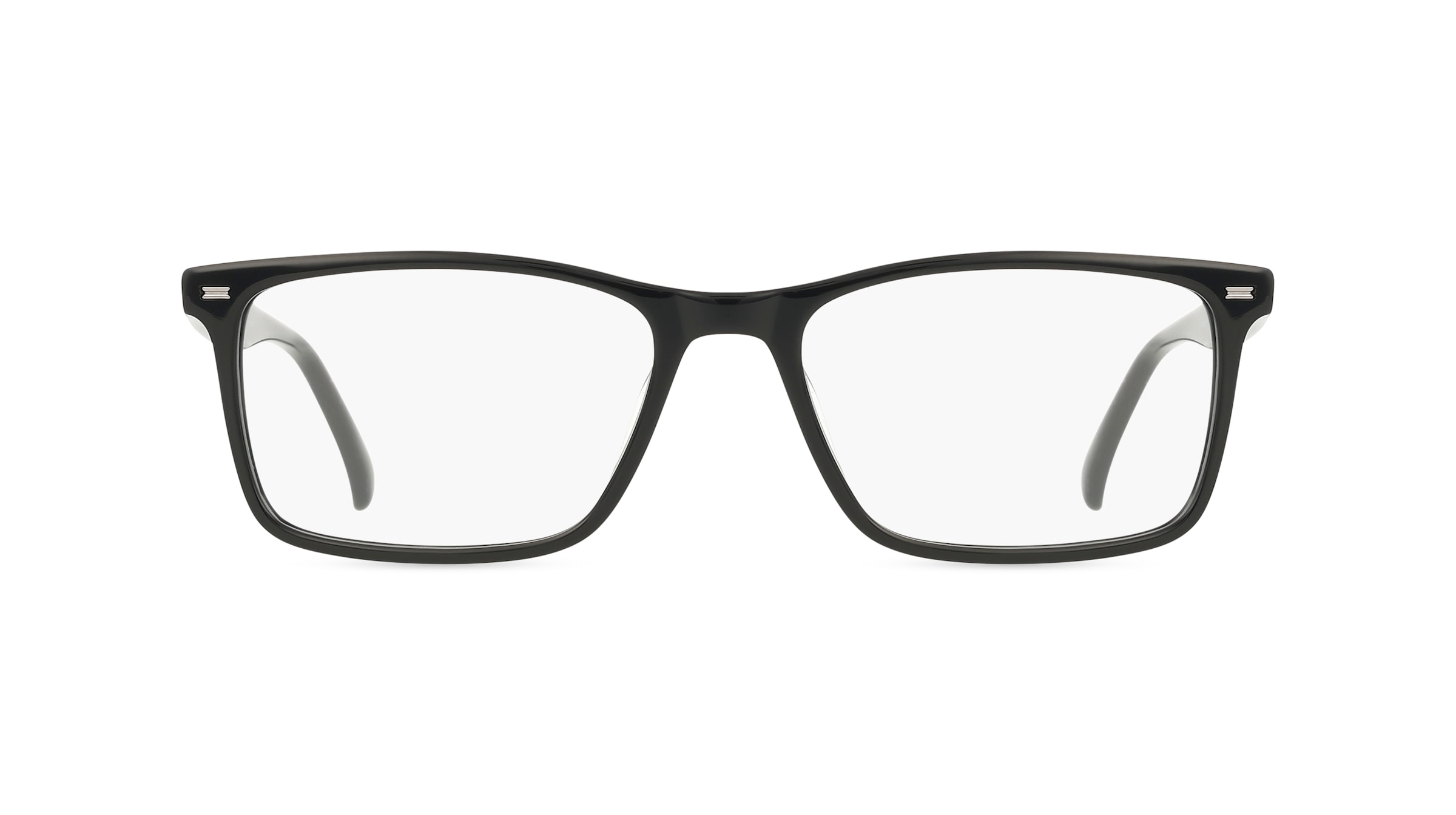 Fielmann BD 552 FLEX CL GEORG Herren-Brille inkl. Gläser Vollrand Eckig Acetat-Gestell 55mm/17mm/145mm, Schwarz