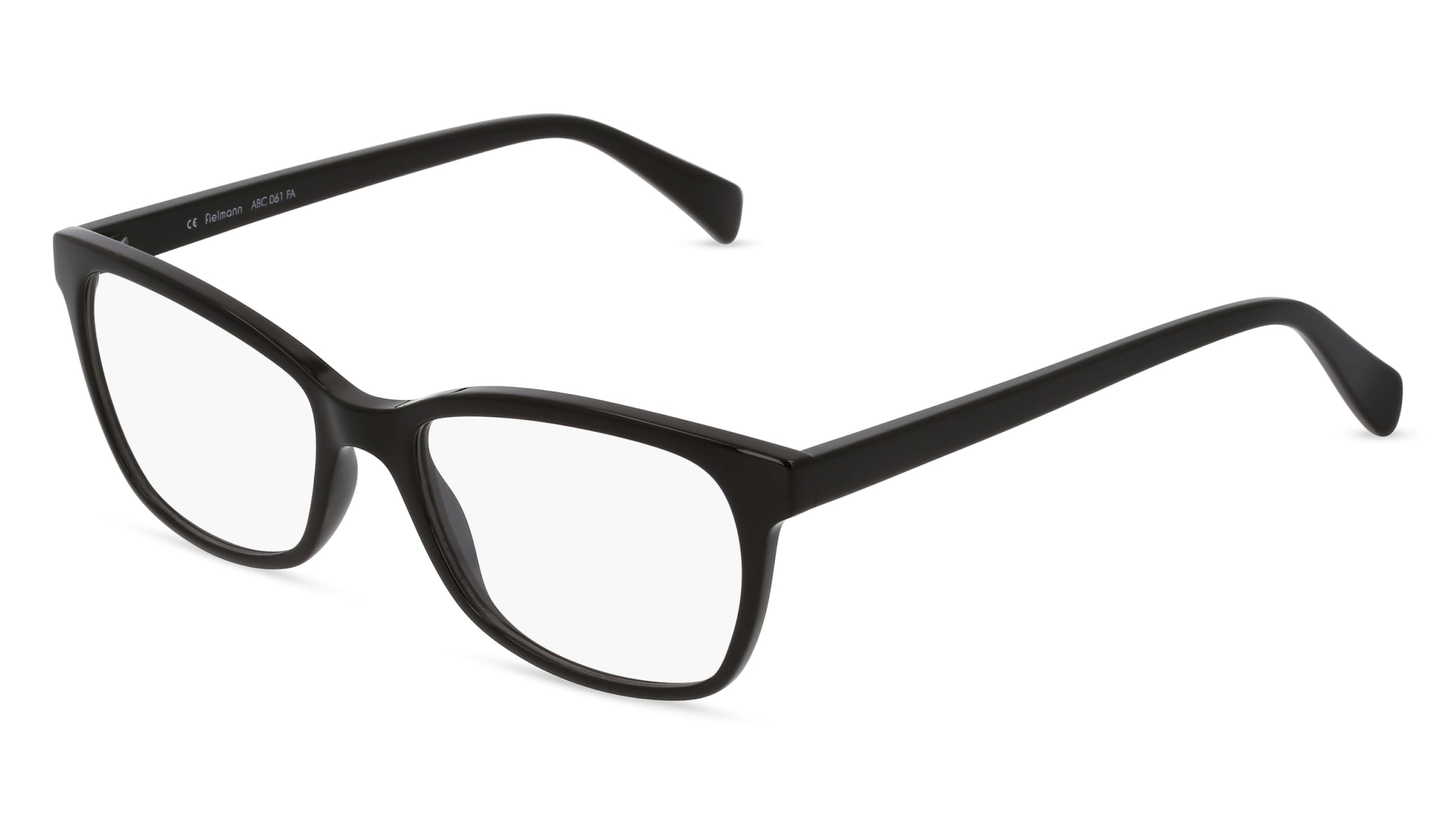 Fielmann ABC 061 FA Damen-Brille inkl. Gläser Vollrand Quadratisch Acetat-Gestell 52/17/140, Schwarz