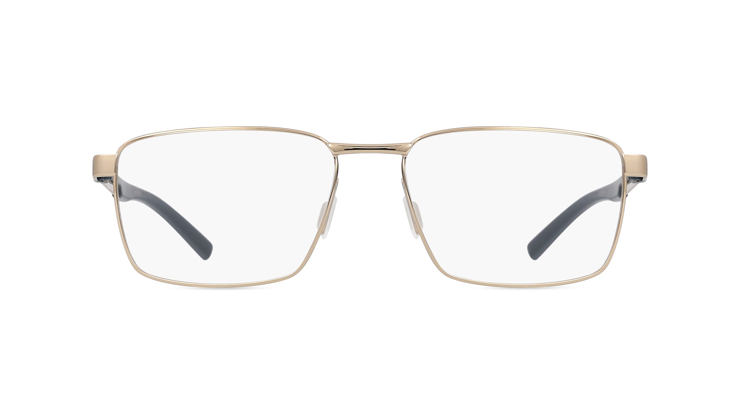 Porsche Design 8744 Unisex-Brille inkl. Gläser Vollrand Rechteckig Metall-Gestell 55mm/16mm/140mm, gold