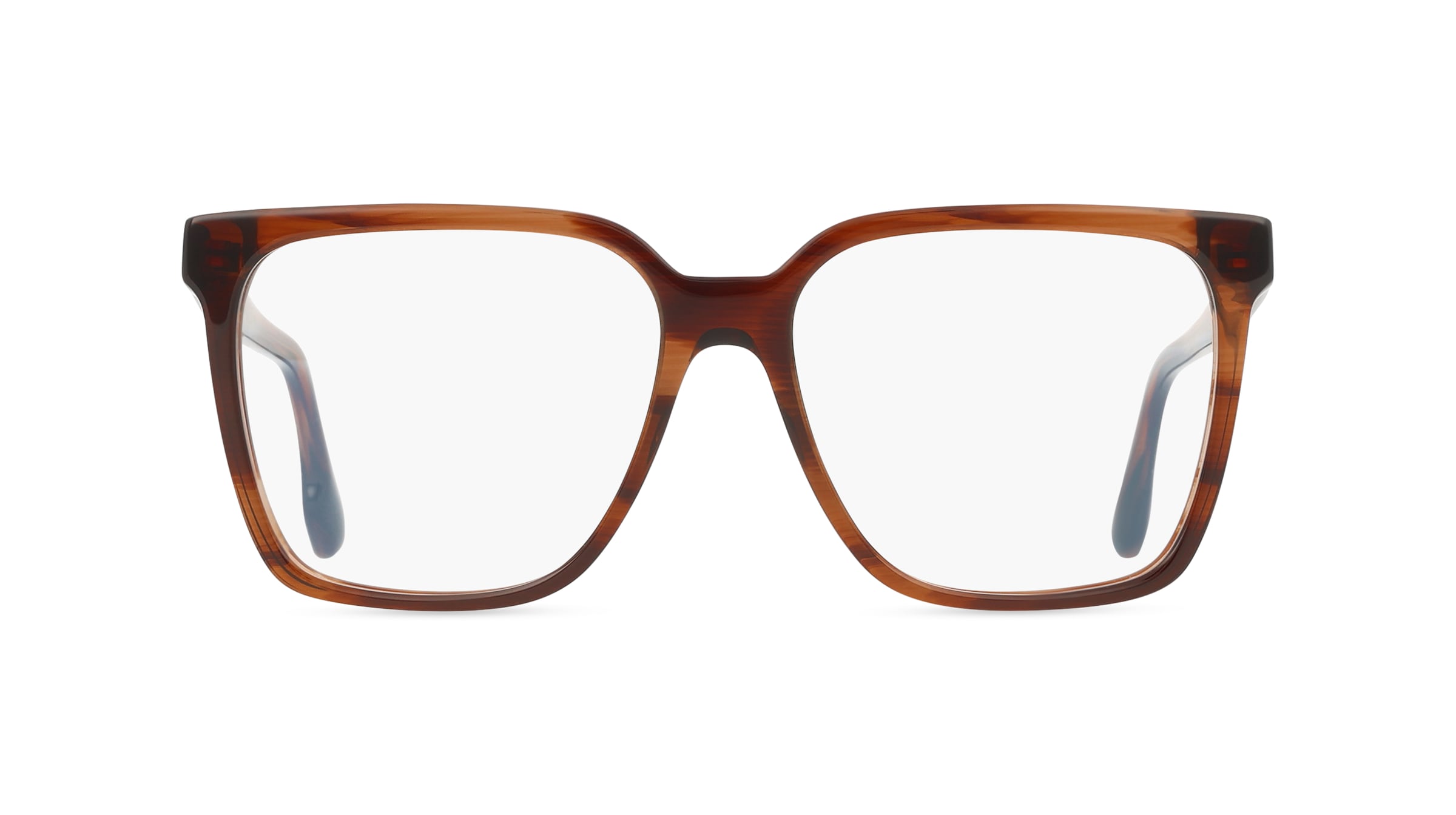 Victoria Beckham VB2669 Damen-Brille inkl. Gläser Vollrand Eckig Acetat-Gestell 55mm/15mm/140mm, braun