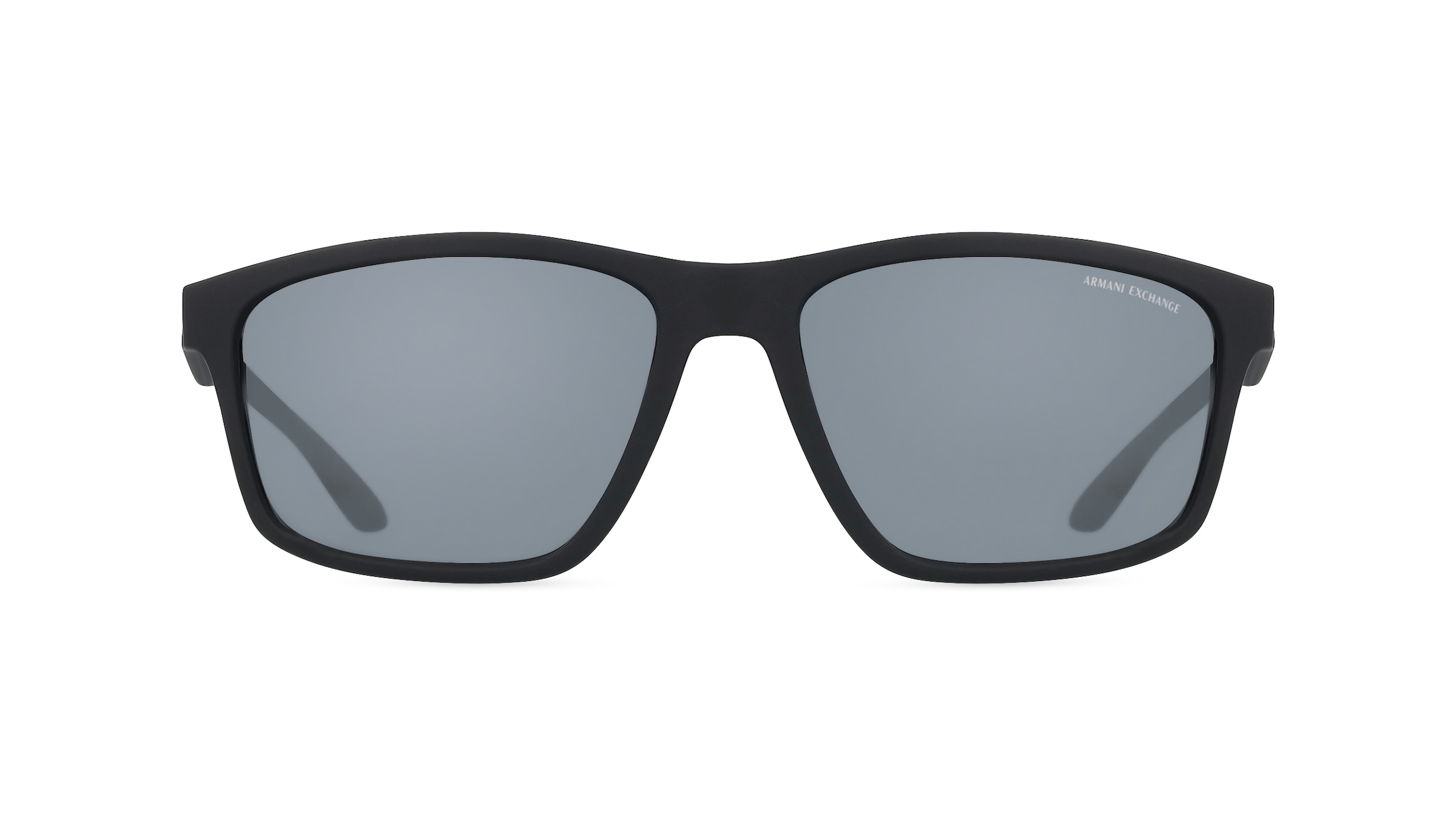 Armani Exchange AX4122S Herren-Sonnenbrille Vollrand Eckig Kunststoff-Gestell, schwarz