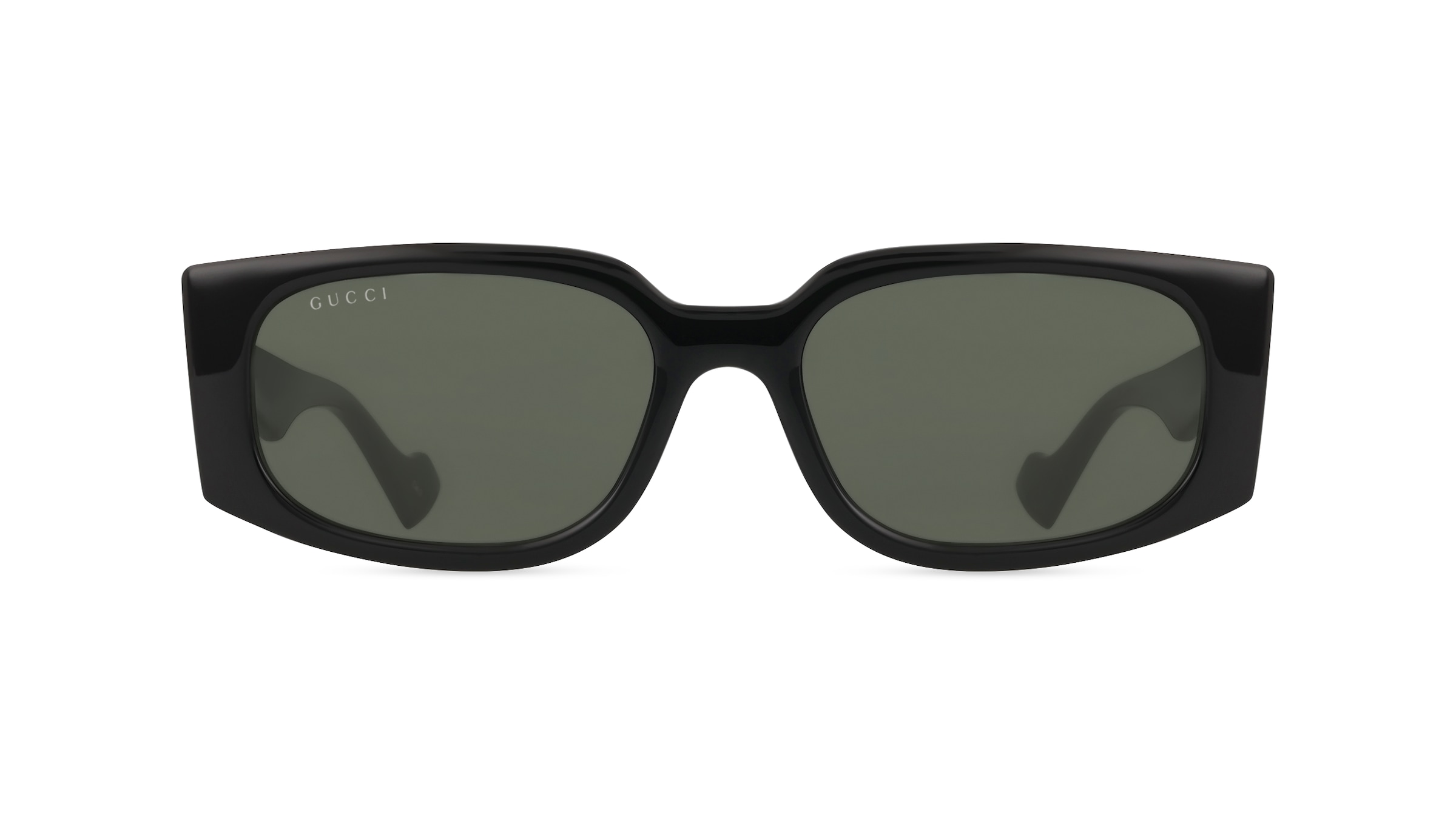 Gucci GG1534S Damen-Sonnenbrille Vollrand Eckig Acetat-Gestell, schwarz