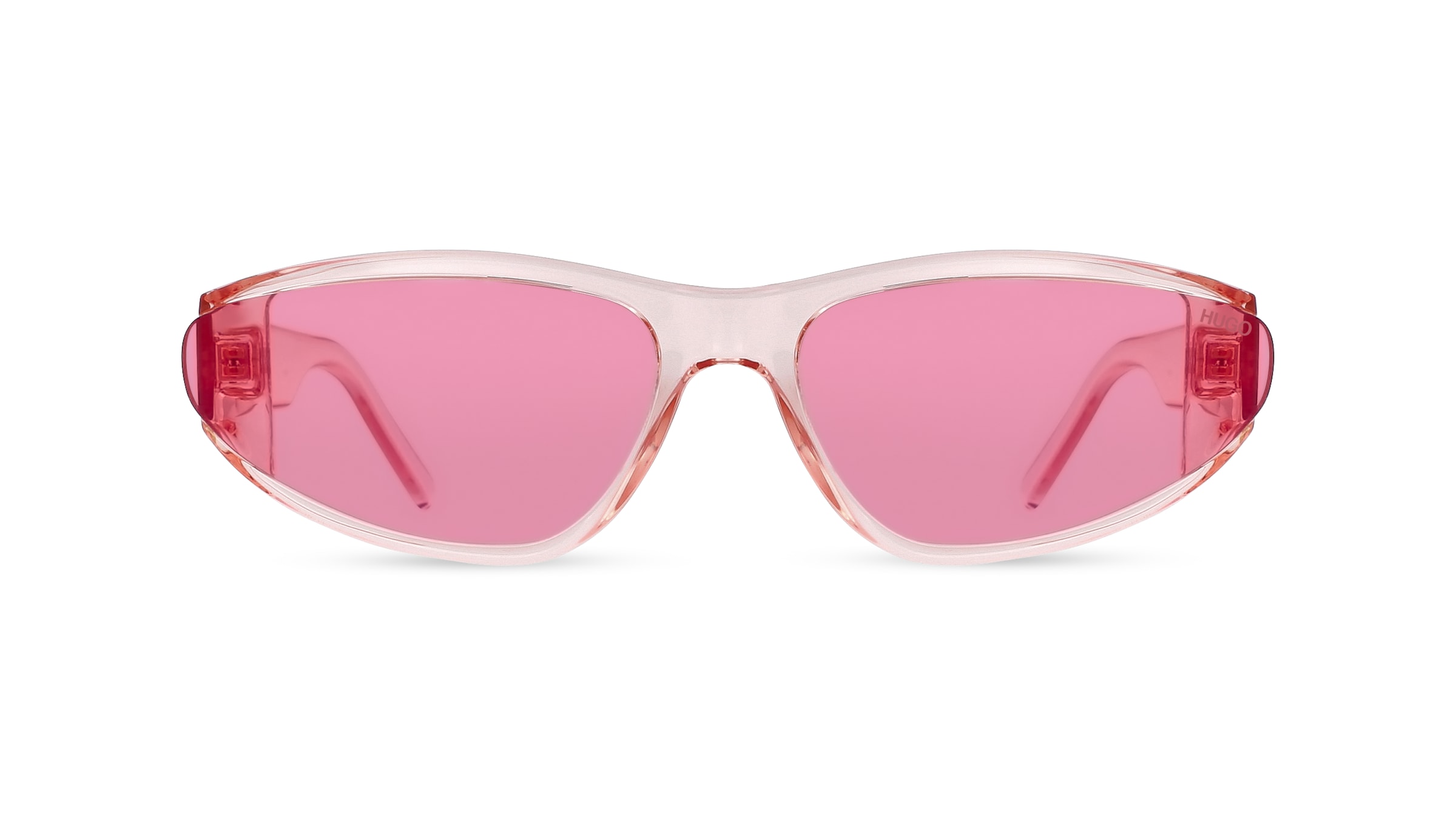 Hugo HG 1191/S Herren-Sonnenbrille Vollrand Oval Kunststoff-Gestell, pink