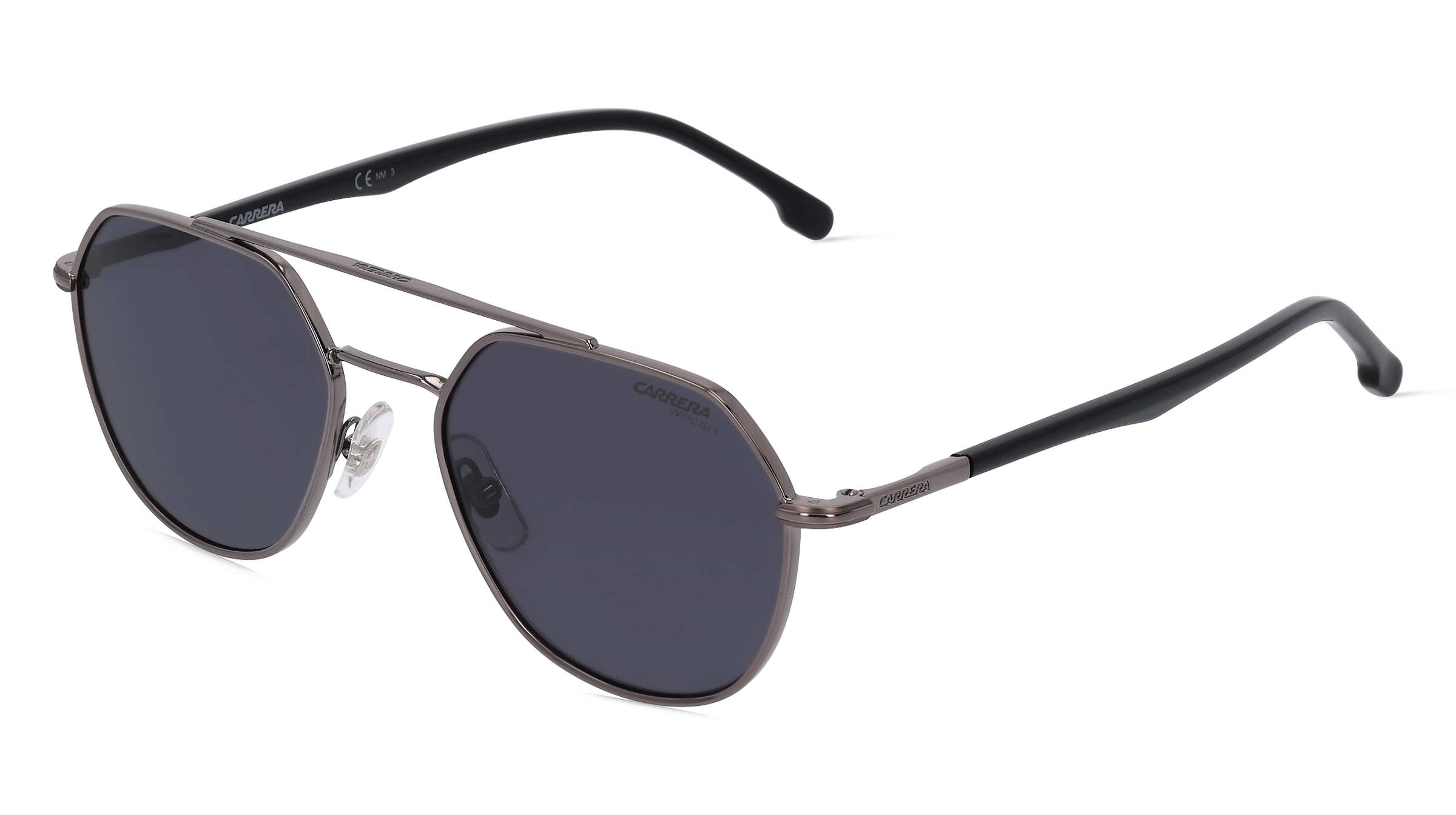Carrera 303/S Unisex-Sonnenbrille Vollrand Pilot Metall-Gestell, Grau