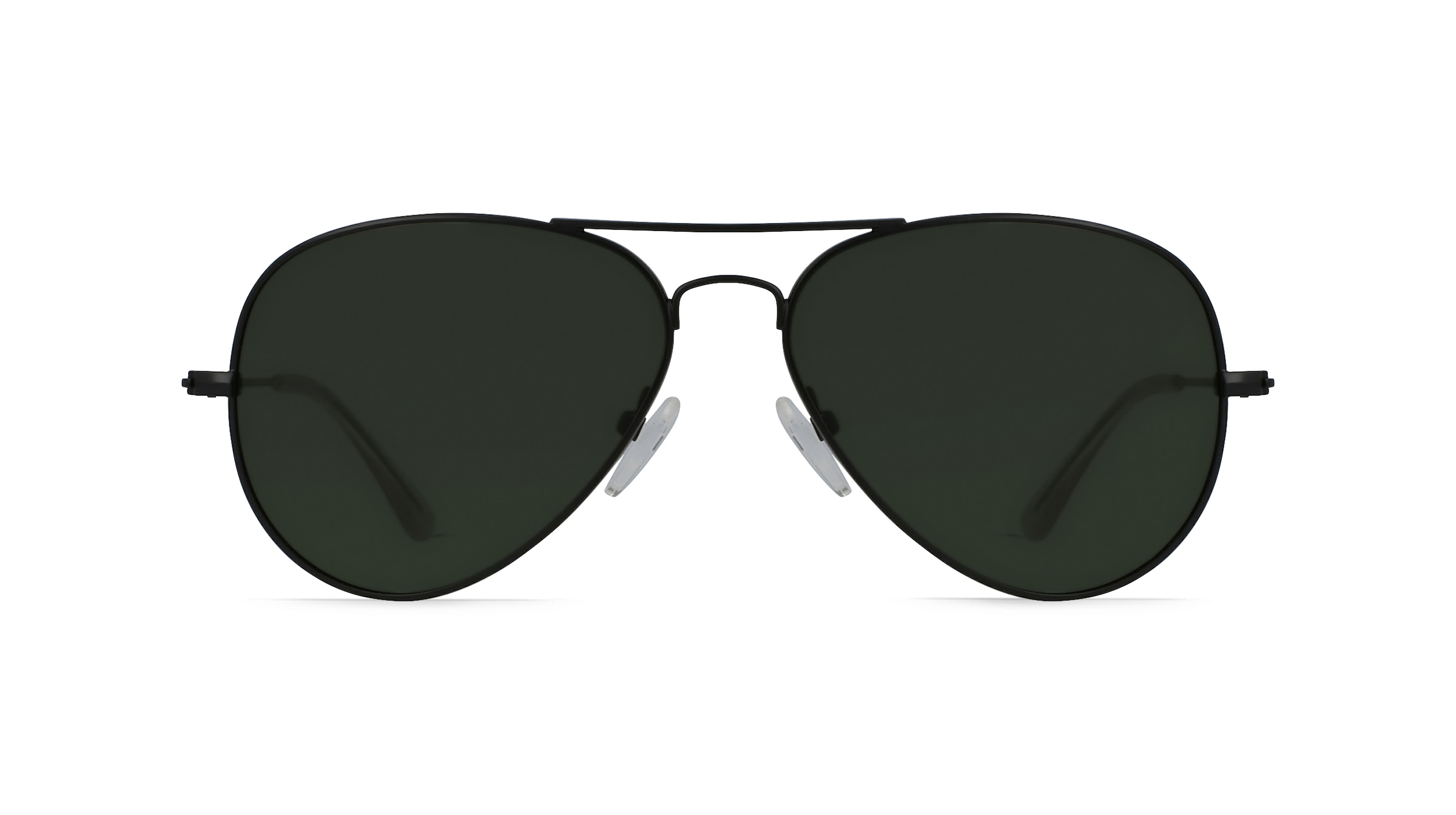 Fielmann BD 277 SUN CL Unisex-Sonnenbrille Vollrand Pilot Edelstahl-Gestell, schwarz