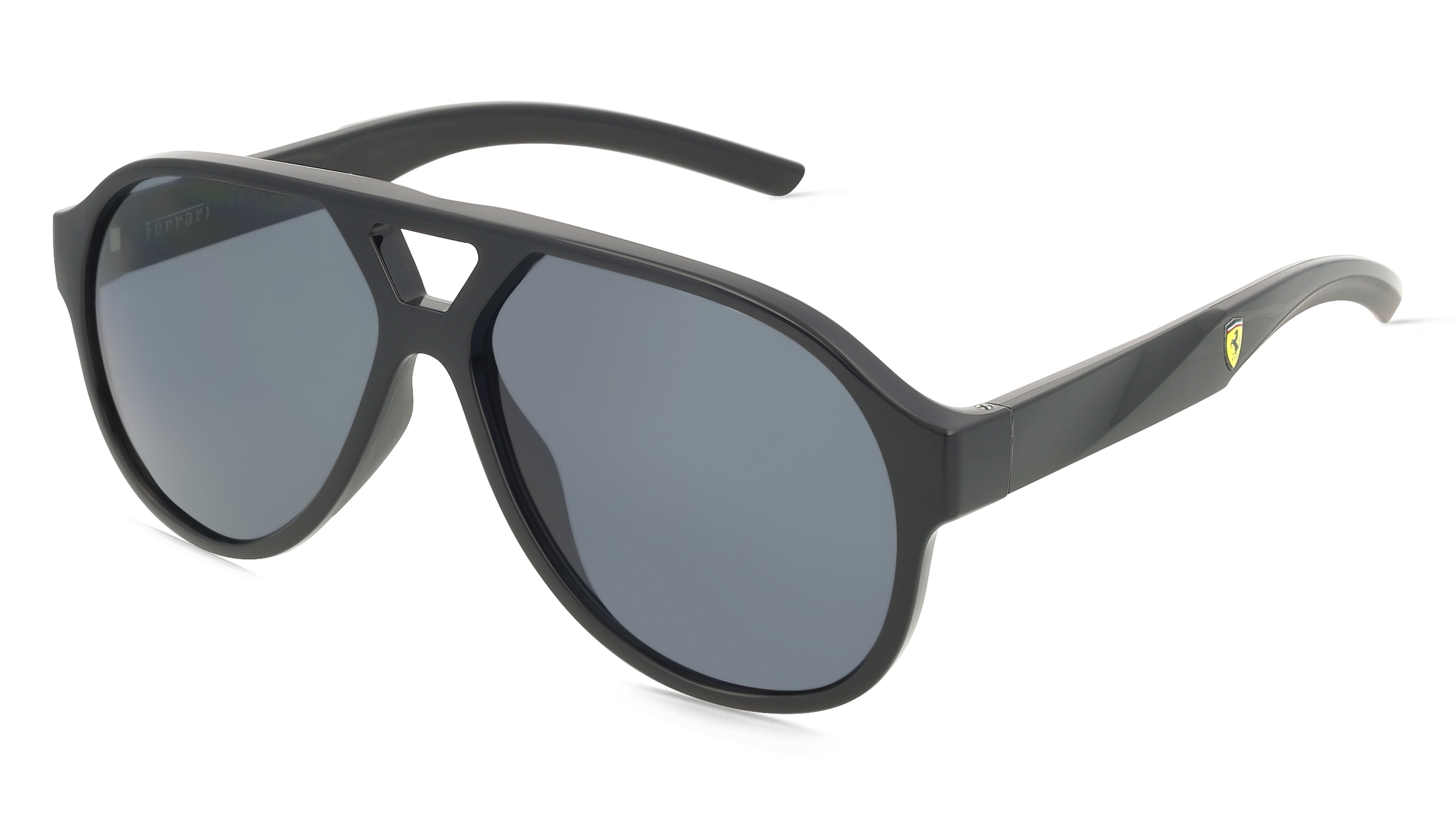 Scuderia Ferrari FZ6014U Unisex-Sonnenbrille Vollrand Pilot Kunststoff-Gestell, Schwarz