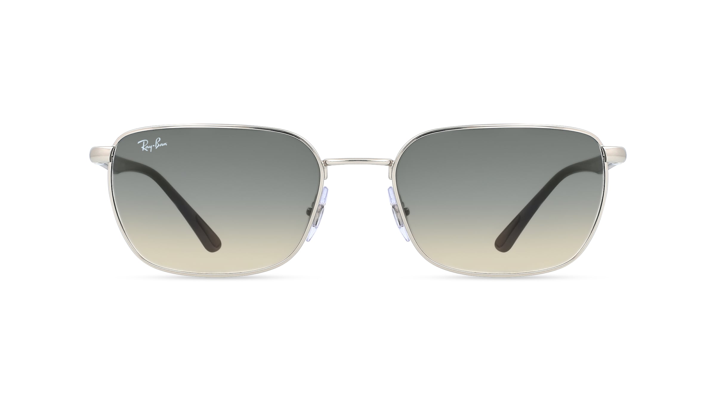 Ray-Ban RB 3684 Herren-Sonnenbrille Vollrand Schmal Edelstahl-Gestell, silber