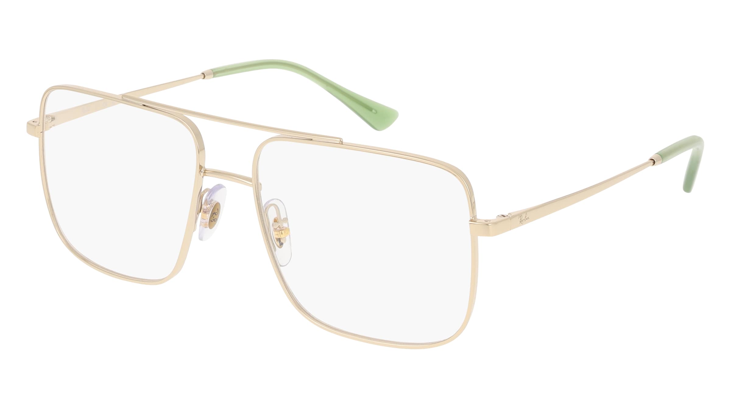 Ray-Ban RX3758V ARI Unisex-Brille inkl. Gläser Vollrand Quadratisch Metall-Gestell 54/16/145, Gold