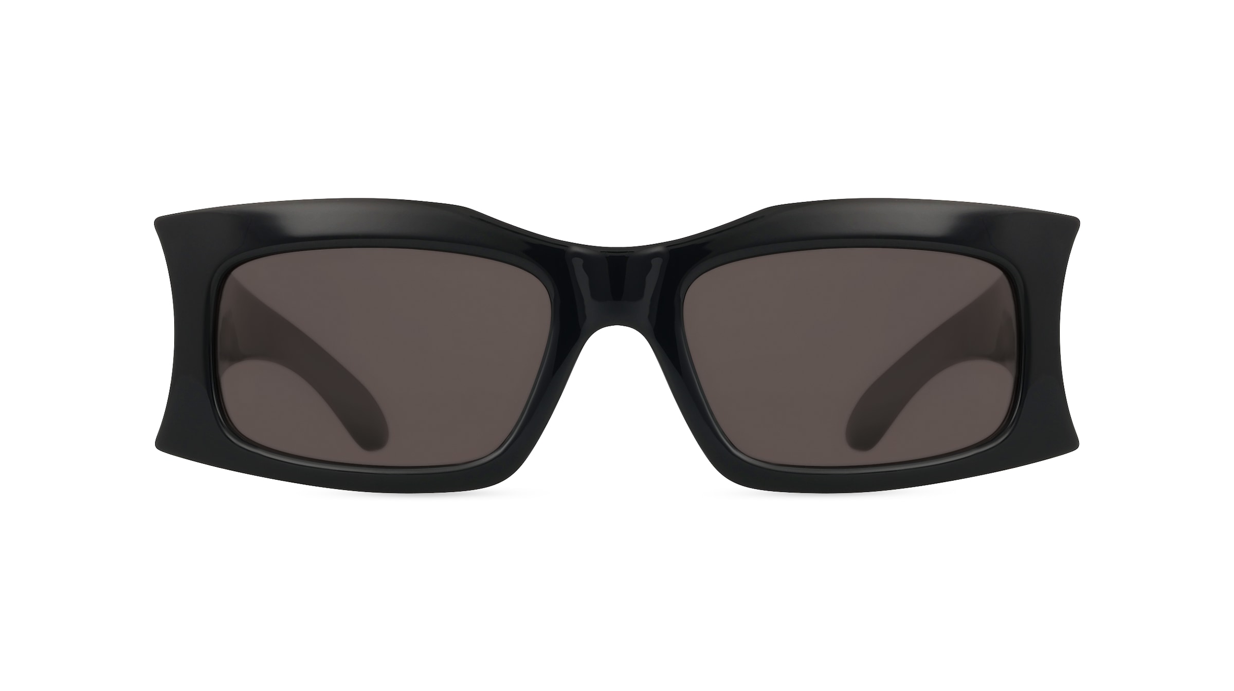 Balenciaga BB0291S Unisex-Sonnenbrille Vollrand Eckig Bio-Kunststoff-Gestell, schwarz