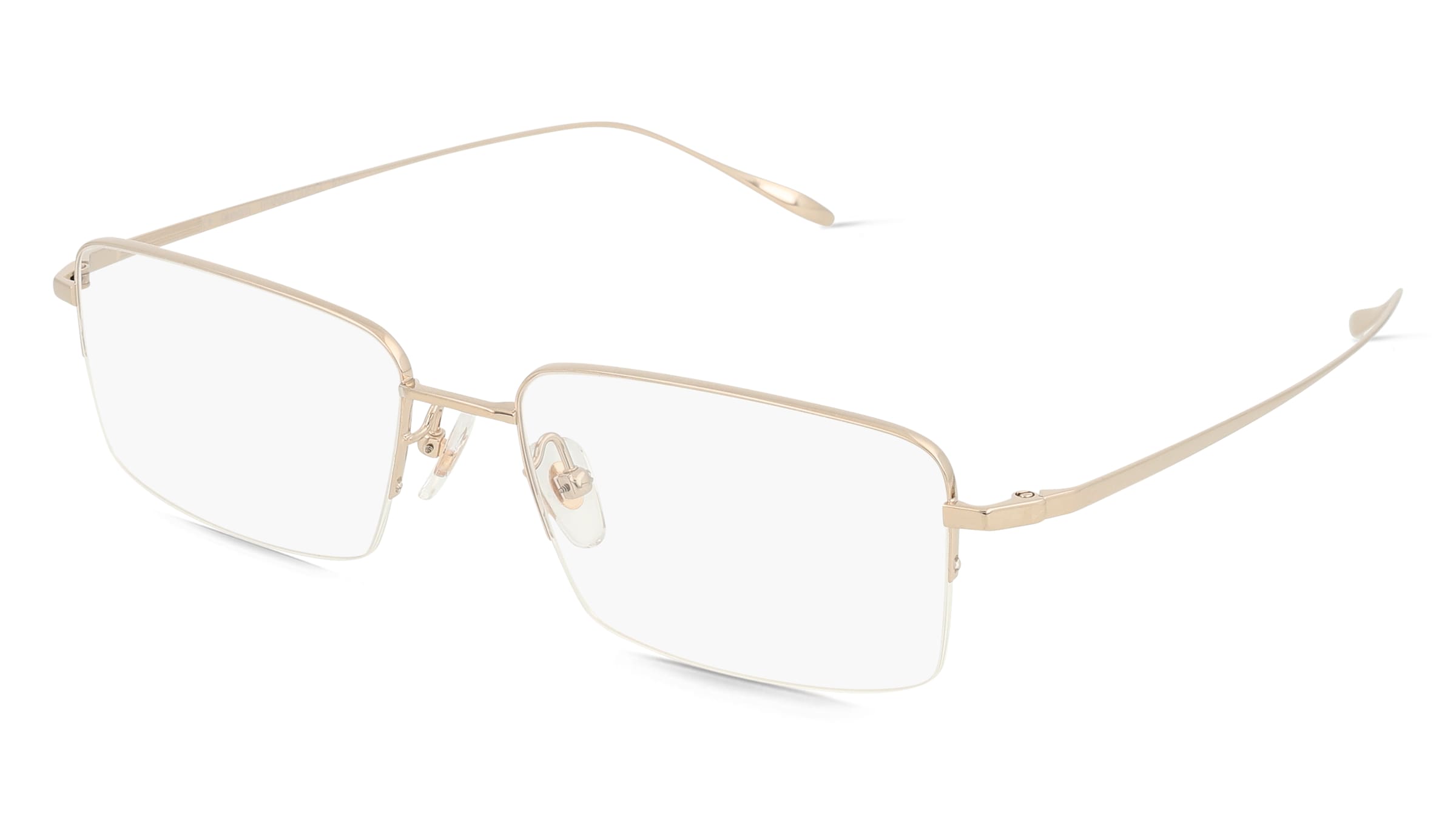 Fielmann TITANIUM 206 CL UWE Herren-Brille inkl. Gläser Halbrand Quadratisch Titan-Gestell 55/17/145, Gold