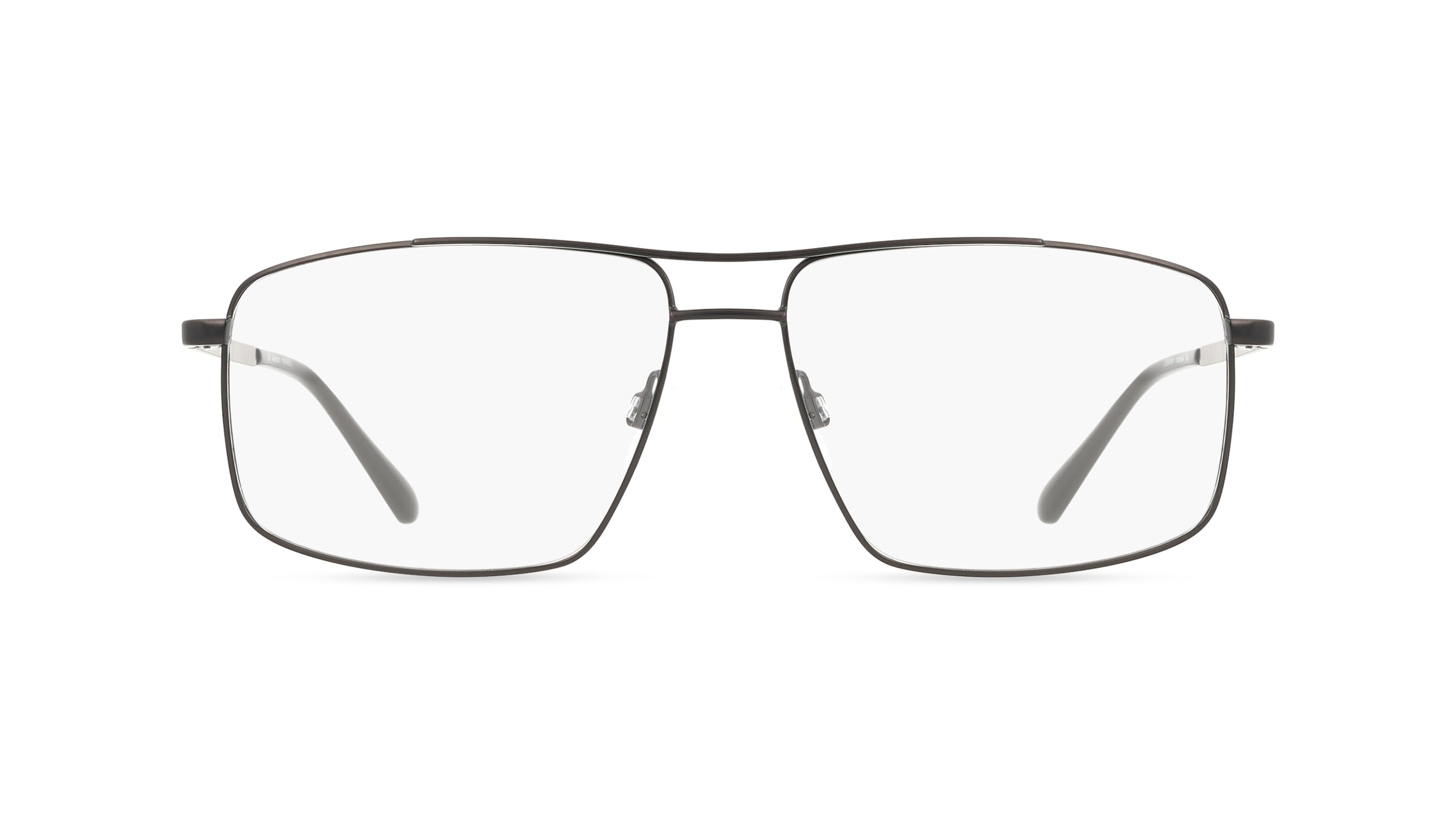 Fielmann BE 034 CL Herren-Brille inkl. Gläser Vollrand Quadratisch Edelstahl-Gestell 58/15/145, Schwarz