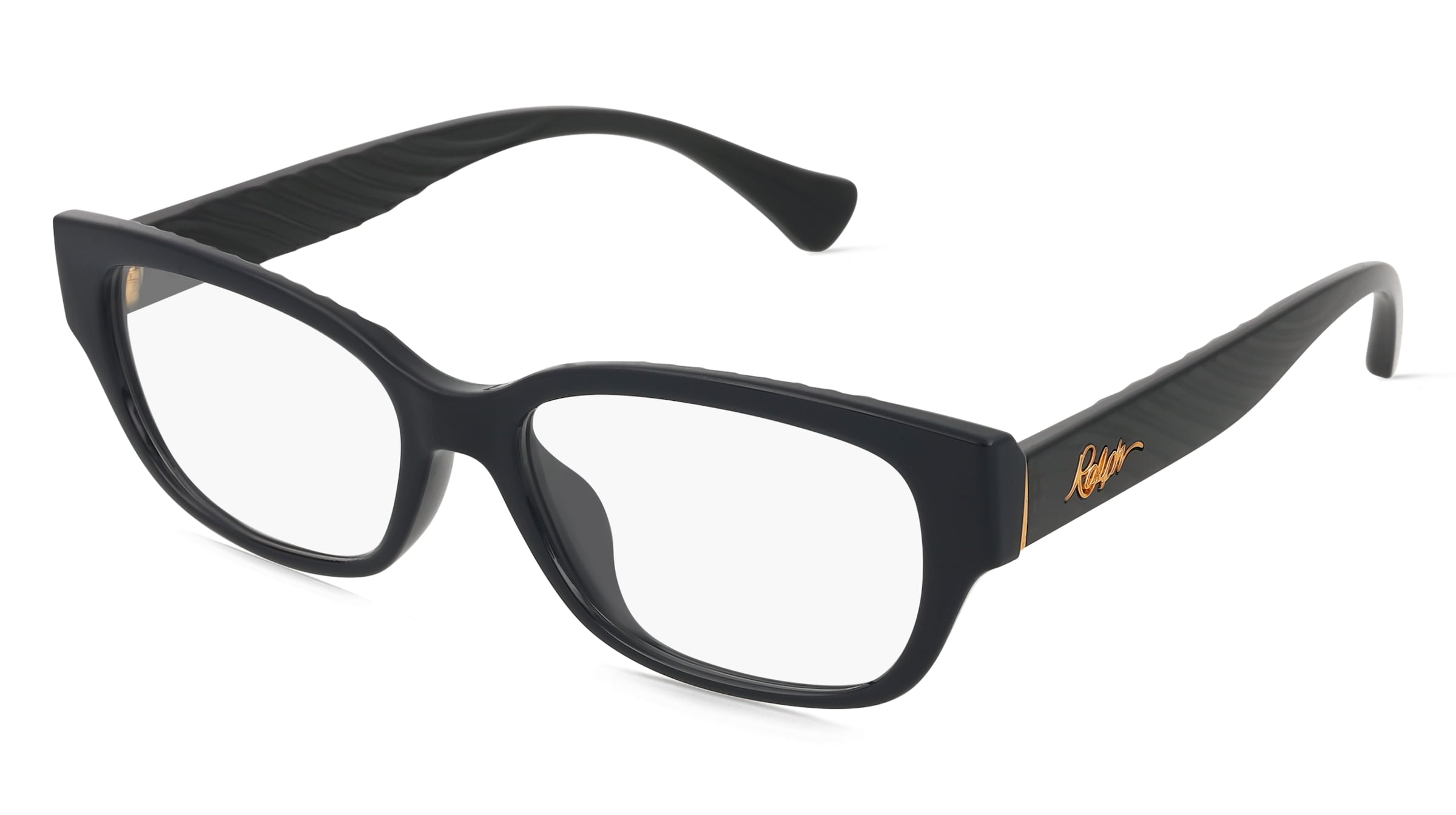 Ralph 0RA7165U Damen-Brille inkl. Gläser Vollrand Oval Kunststoff-Gestell 53/16/145, Schwarz