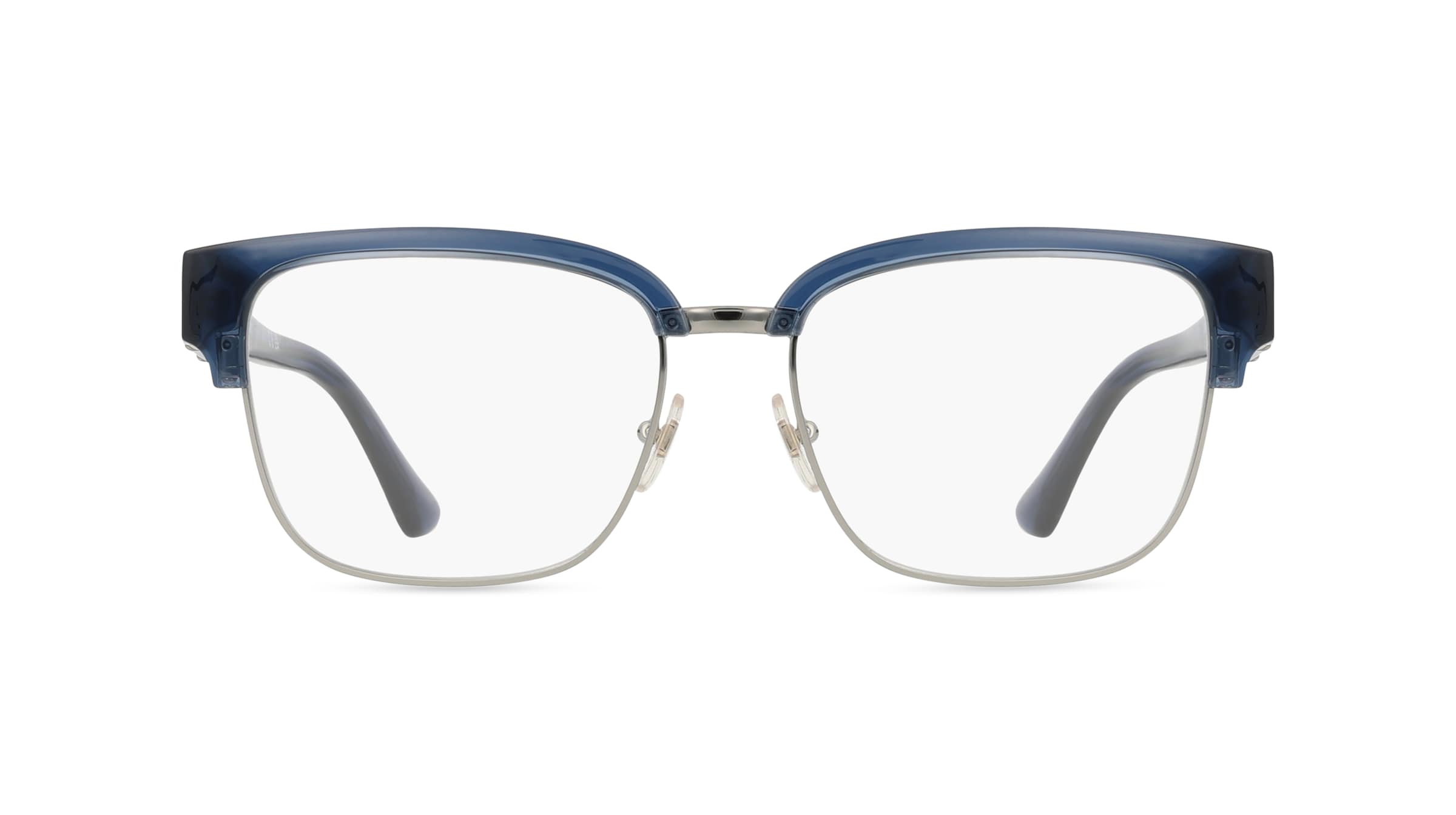 Versace VE3348 Herren-Brille inkl. Gläser Vollrand Eckig Kunststoff-Gestell 55mm/17mm/150mm, blau