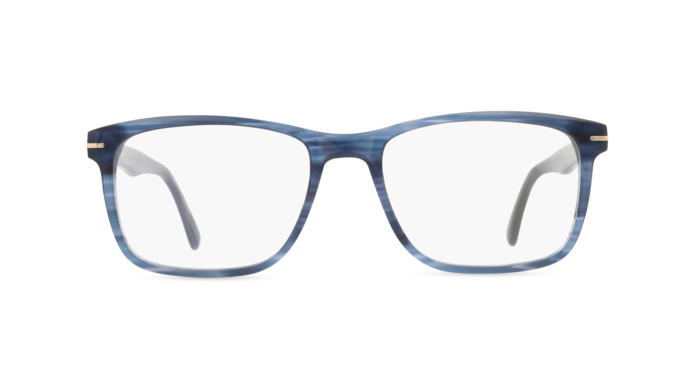 Fielmann IC 015 CL SEBASTIAN Herren-Brille inkl. Gläser Vollrand Eckig Acetat-Gestell 55mm/18mm/150mm, blau