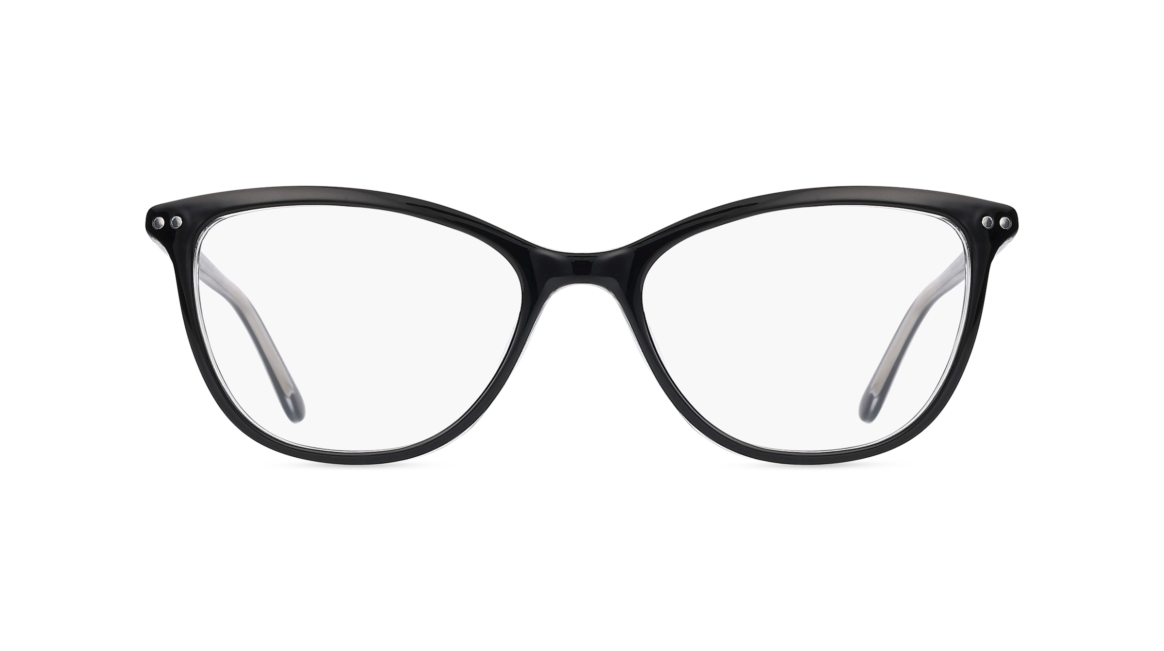 Fielmann OU 051 FLEX CL Damen-Brille inkl. Gläser Vollrand Butterfly Acetat-Gestell 52mm/17mm/140mm, schwarz