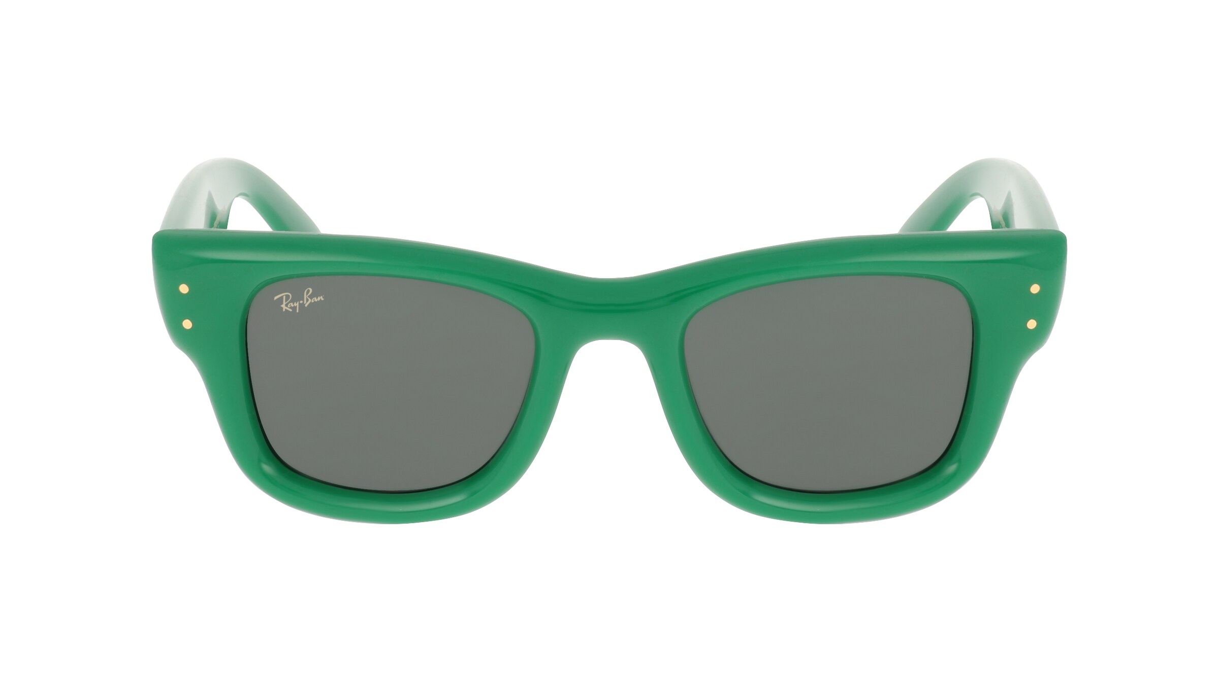 Ray-Ban 0RB4940 WAYFARER PUFFER Unisex-Sonnenbrille Vollrand Quadratisch Kunststoff-Gestell, grün