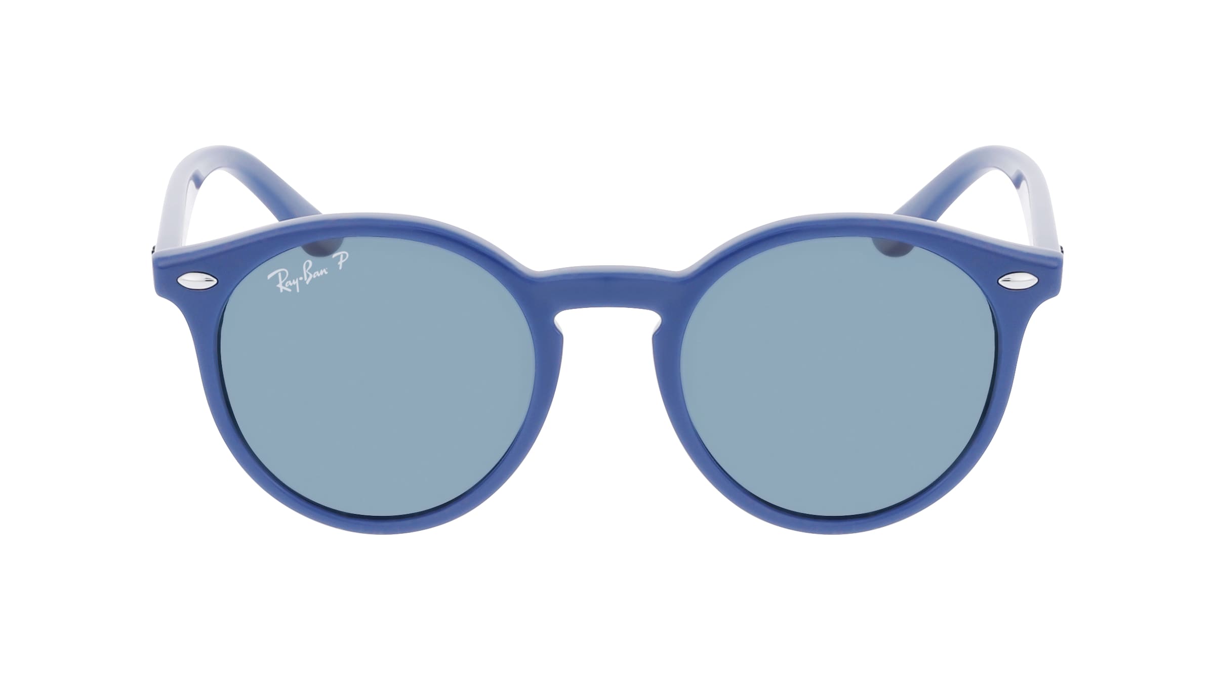 Ray-Ban Junior RJ9064S Jugend-Sonnenbrille Vollrand Panto Acetat-Gestell, blau