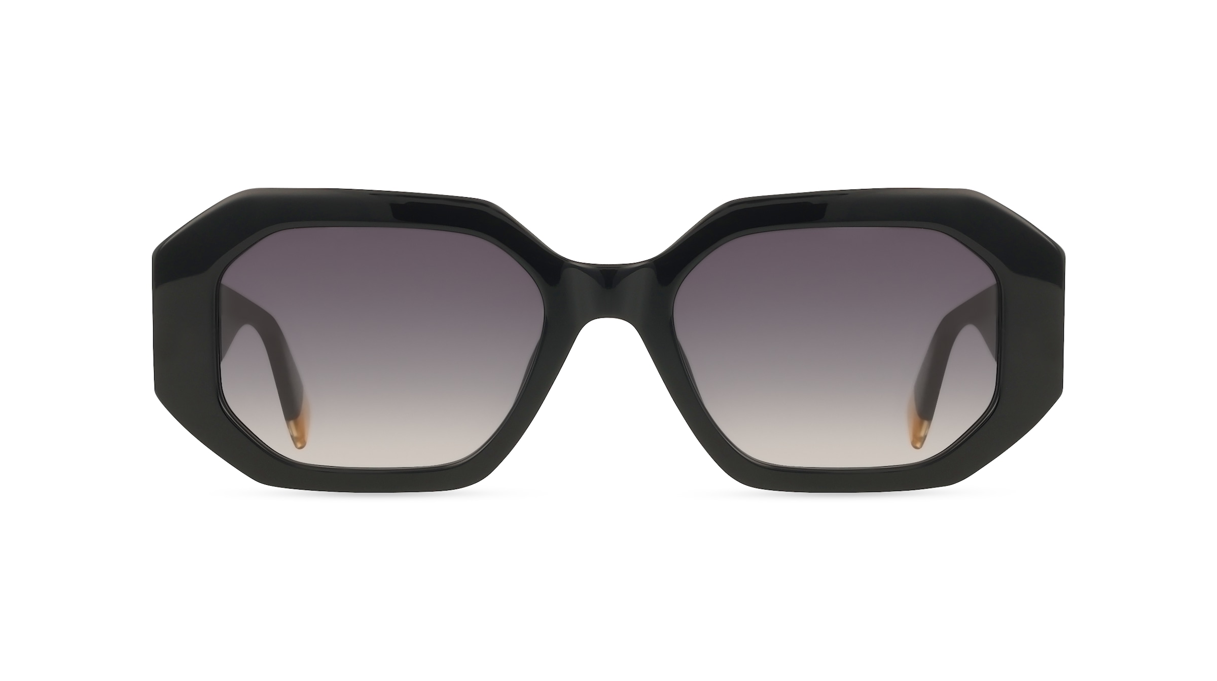 Furla SFU815 Damen-Sonnenbrille Vollrand Eckig Acetat-Gestell, braun