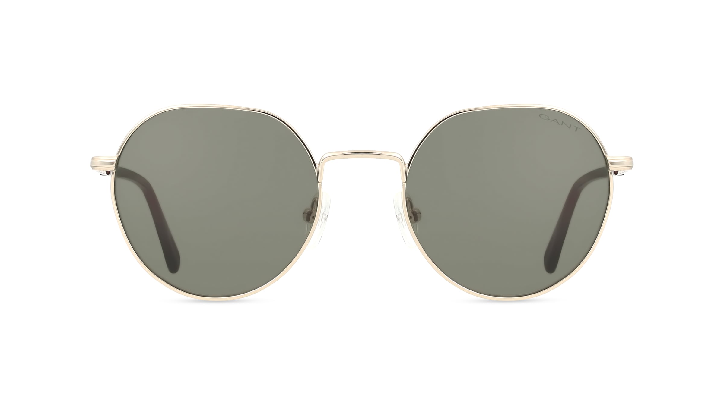 Gant GA7233 Herren-Sonnenbrille Vollrand Rund Metall-Gestell, gold