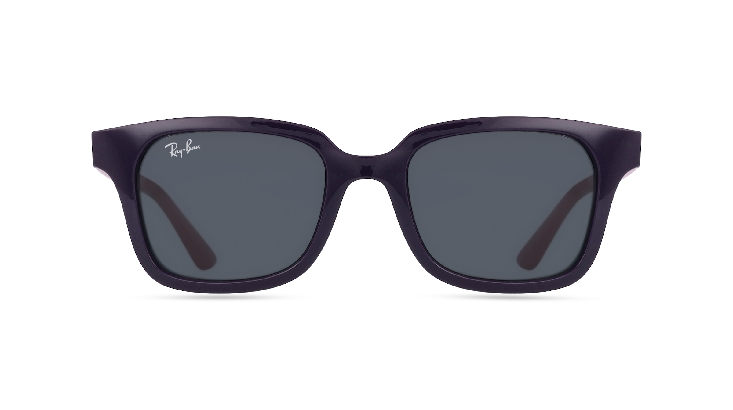 Ray-Ban Junior RJ 9071S Jugend-Sonnenbrille Vollrand Eckig Kunststoff-Gestell, lila