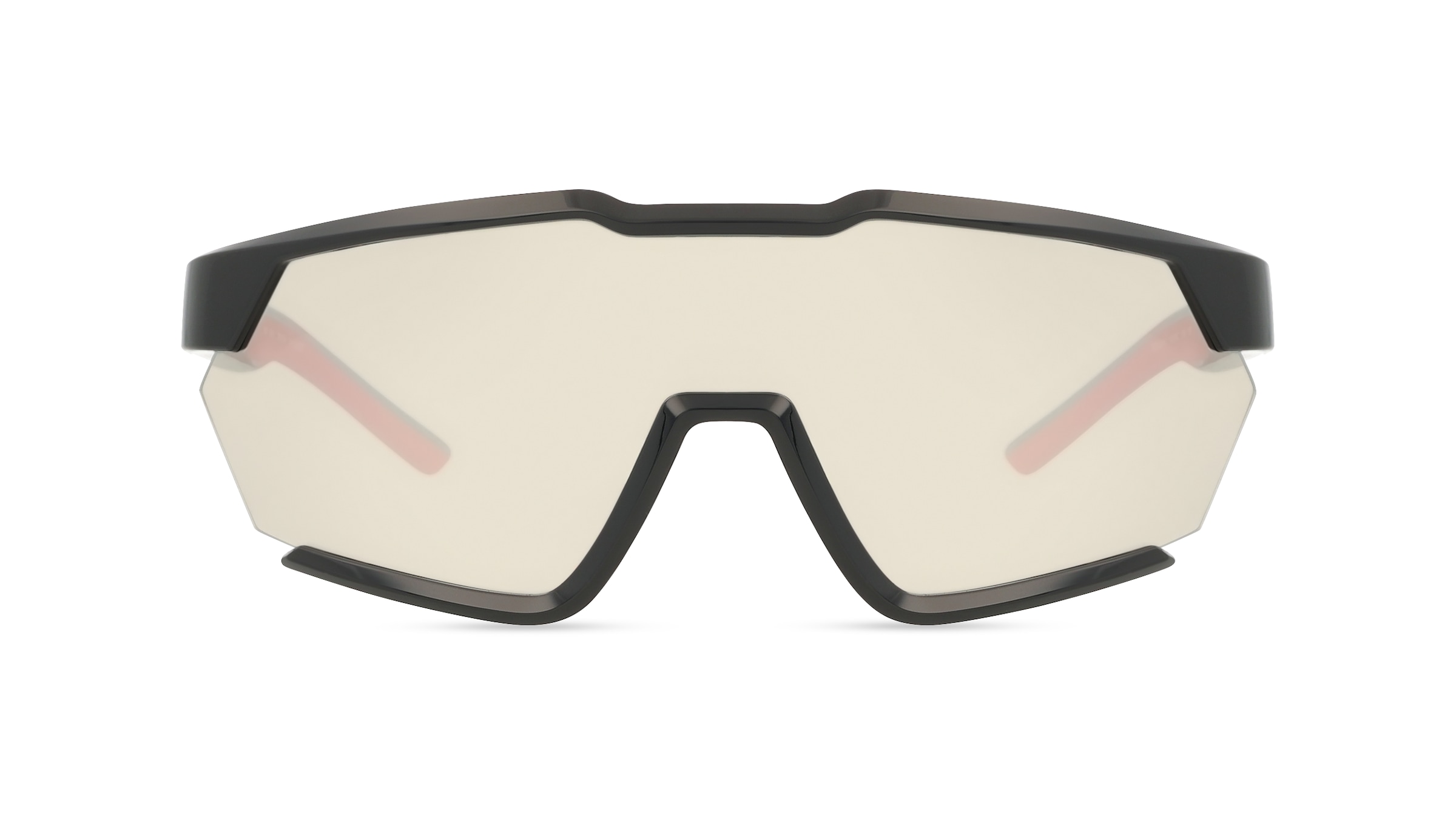 Scuderia Ferrari FZ6018U Herren-Sonnenbrille Halbrand Monoscheibe Kunststoff-Gestell, schwarz