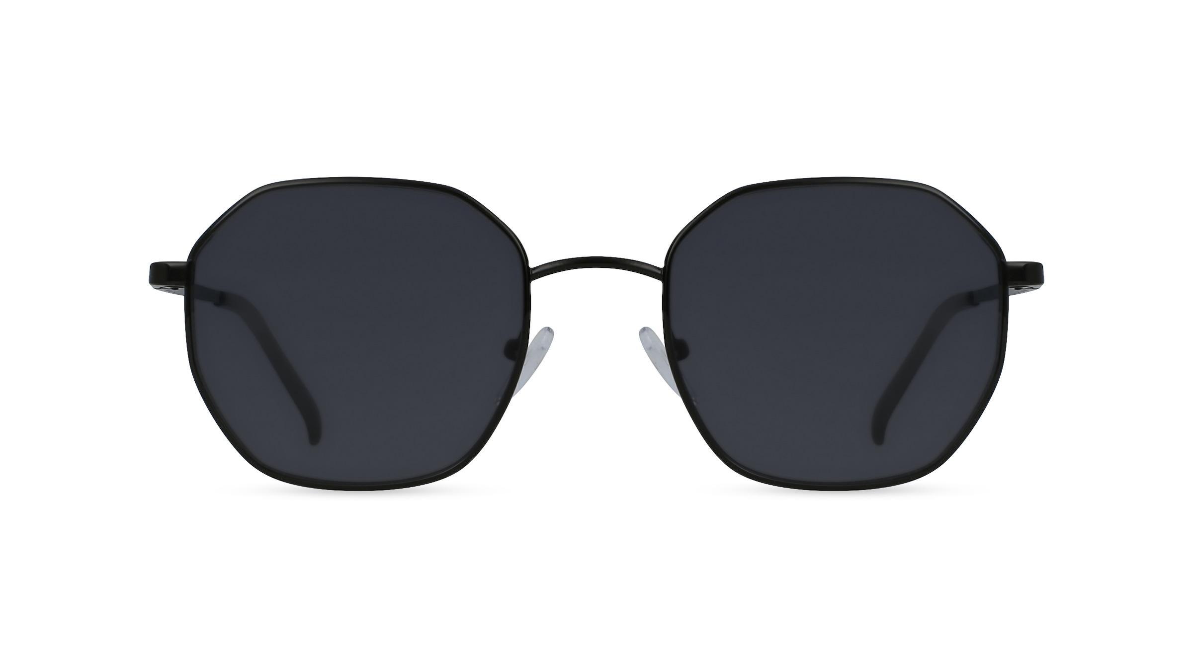 Fielmann BD 479 SUN FA Unisex-Sonnenbrille Vollrand Achteckig Edelstahl-Gestell, schwarz