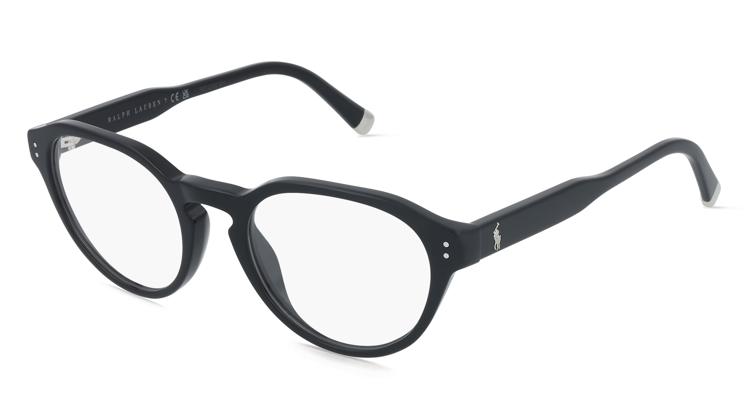 Polo Ralph Lauren PH2304U Herren-Brille inkl. Gläser Vollrand Panto Acetat-Gestell 50/20/145, Schwarz