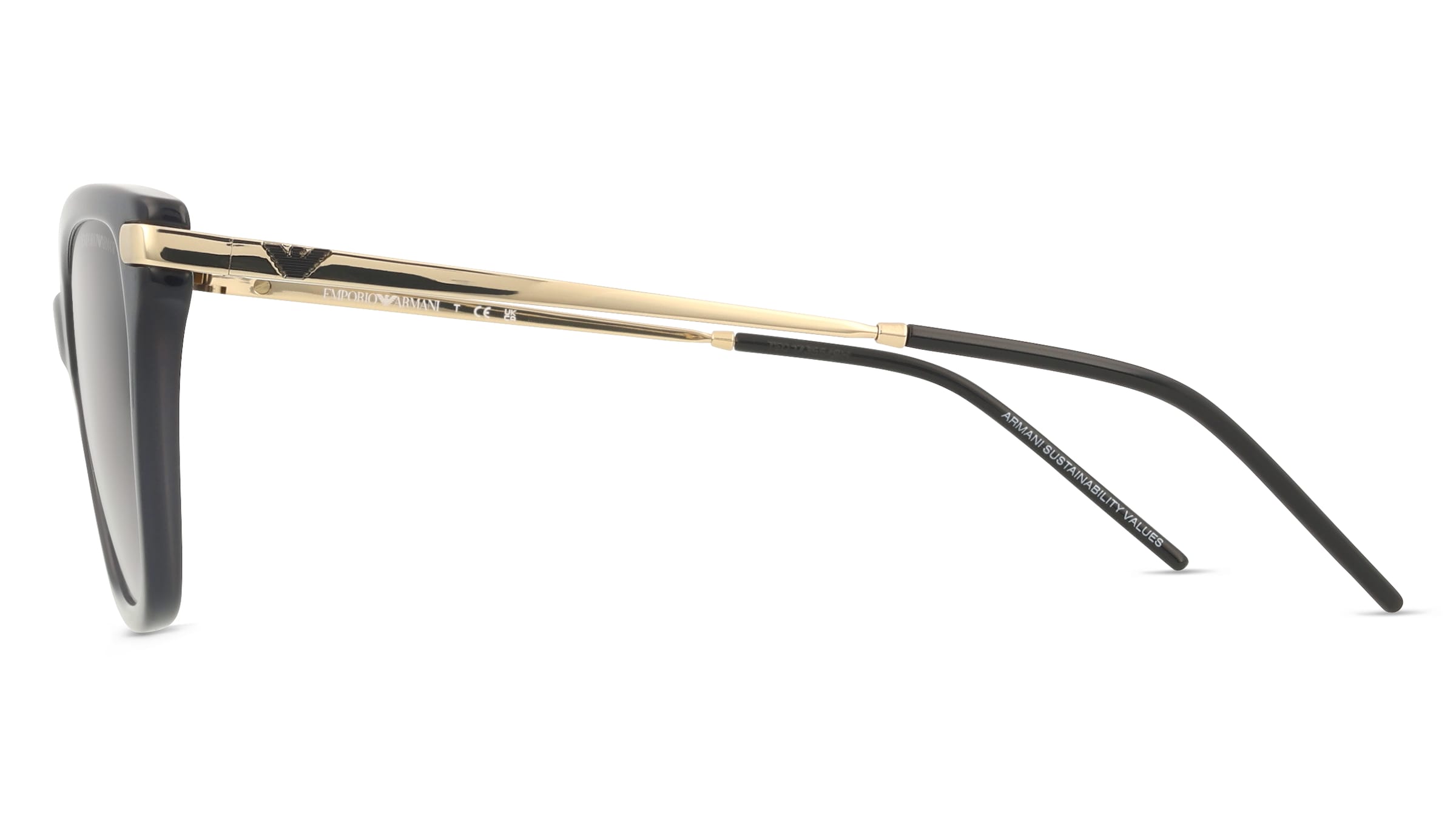 Thumbnail - Emporio Armani 0EA4251 Damen-Sonnenbrille Vollrand Cat Eye Acetat-Gestell, schwarz