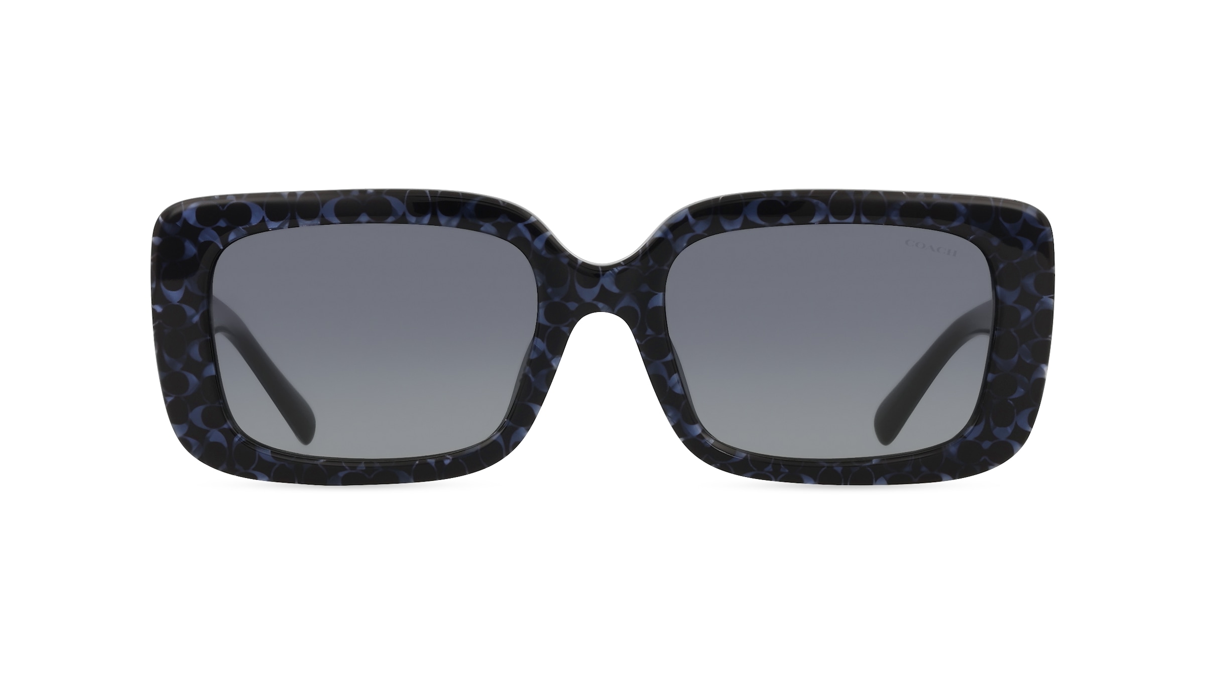 Coach HC8380U Damen-Sonnenbrille Vollrand Eckig Acetat-Gestell, blau