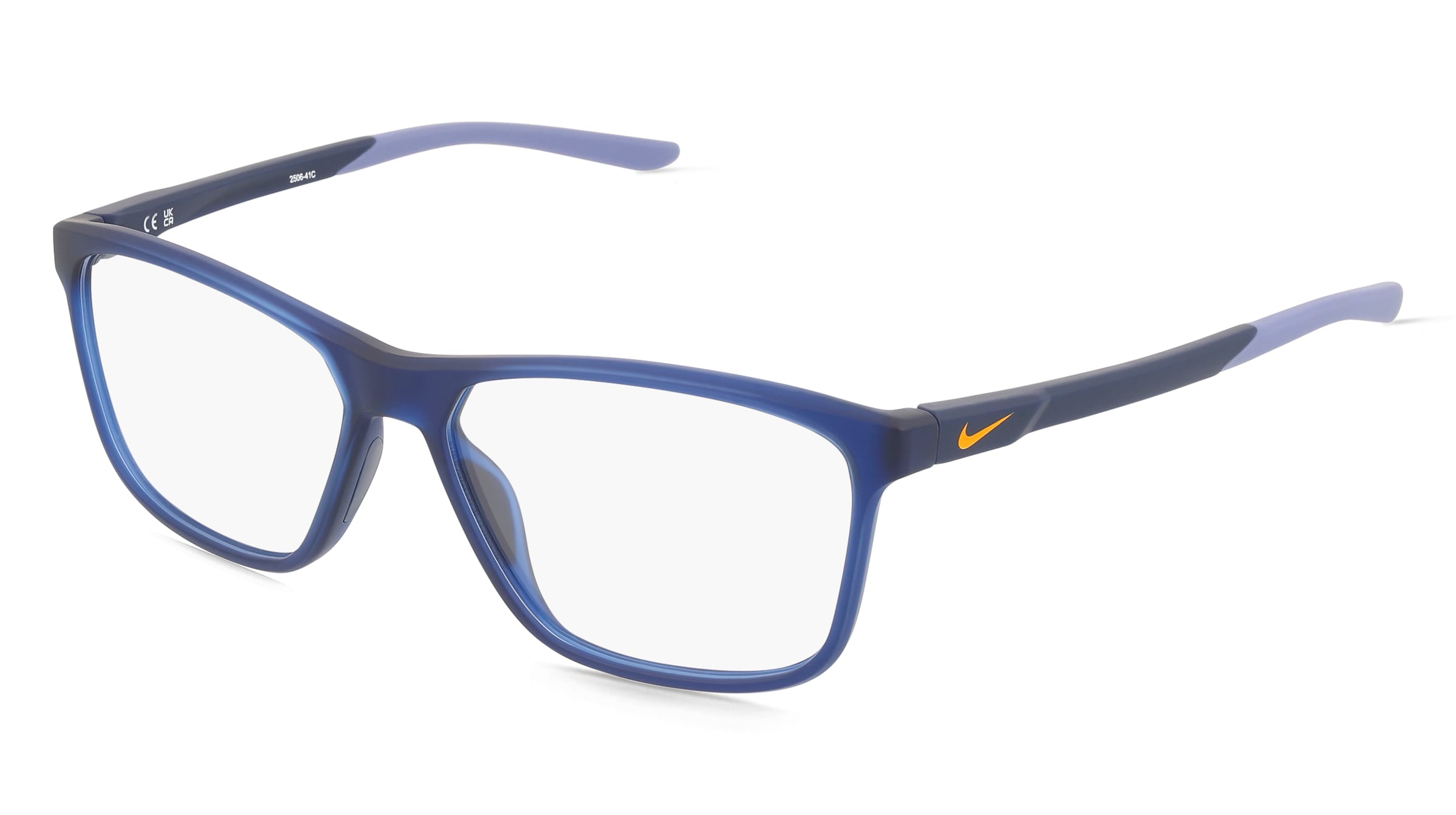 Nike NK7293 Herren-Brille inkl. Gläser Vollrand Eckig Kunststoff-Gestell 58/15/145, Blau