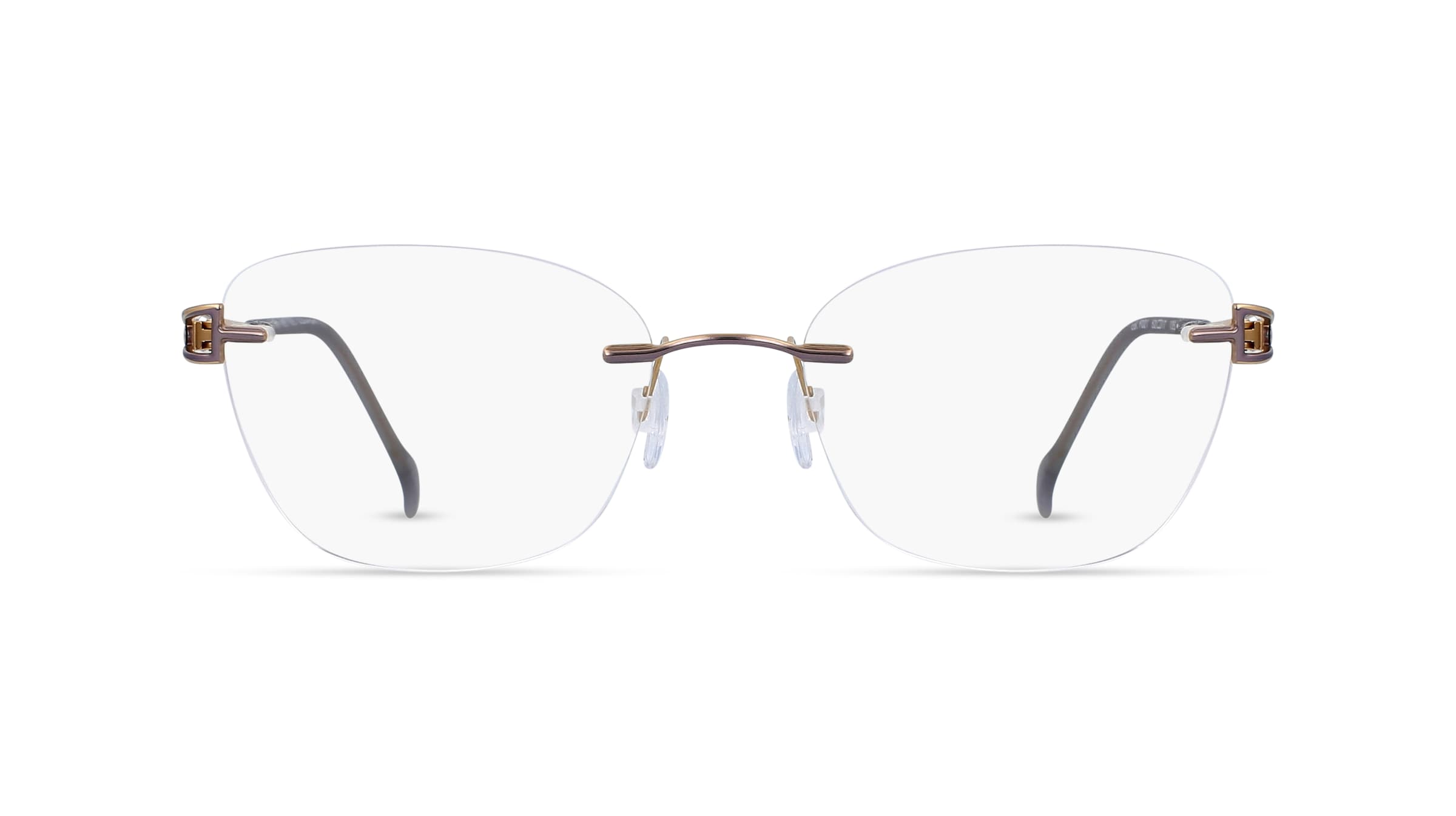 Fielmann COMFORT 117 CL Damen-Brille inkl. Gläser Randlos Eckig Titan-Gestell 52mm/17mm/135mm, grau