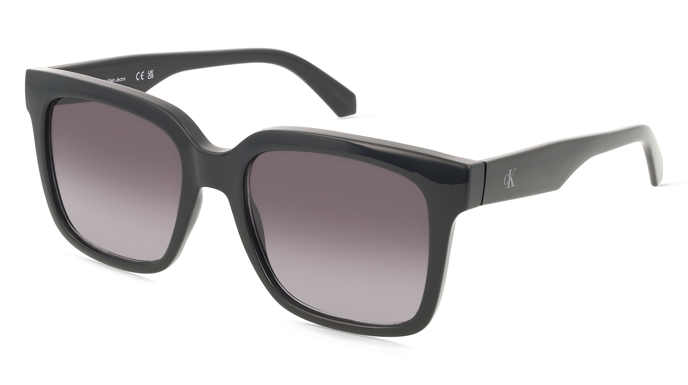 Calvin Klein Jeans CKJ25624S Damen-Sonnenbrille Vollrand Quadratisch Kunststoff-Gestell, Schwarz