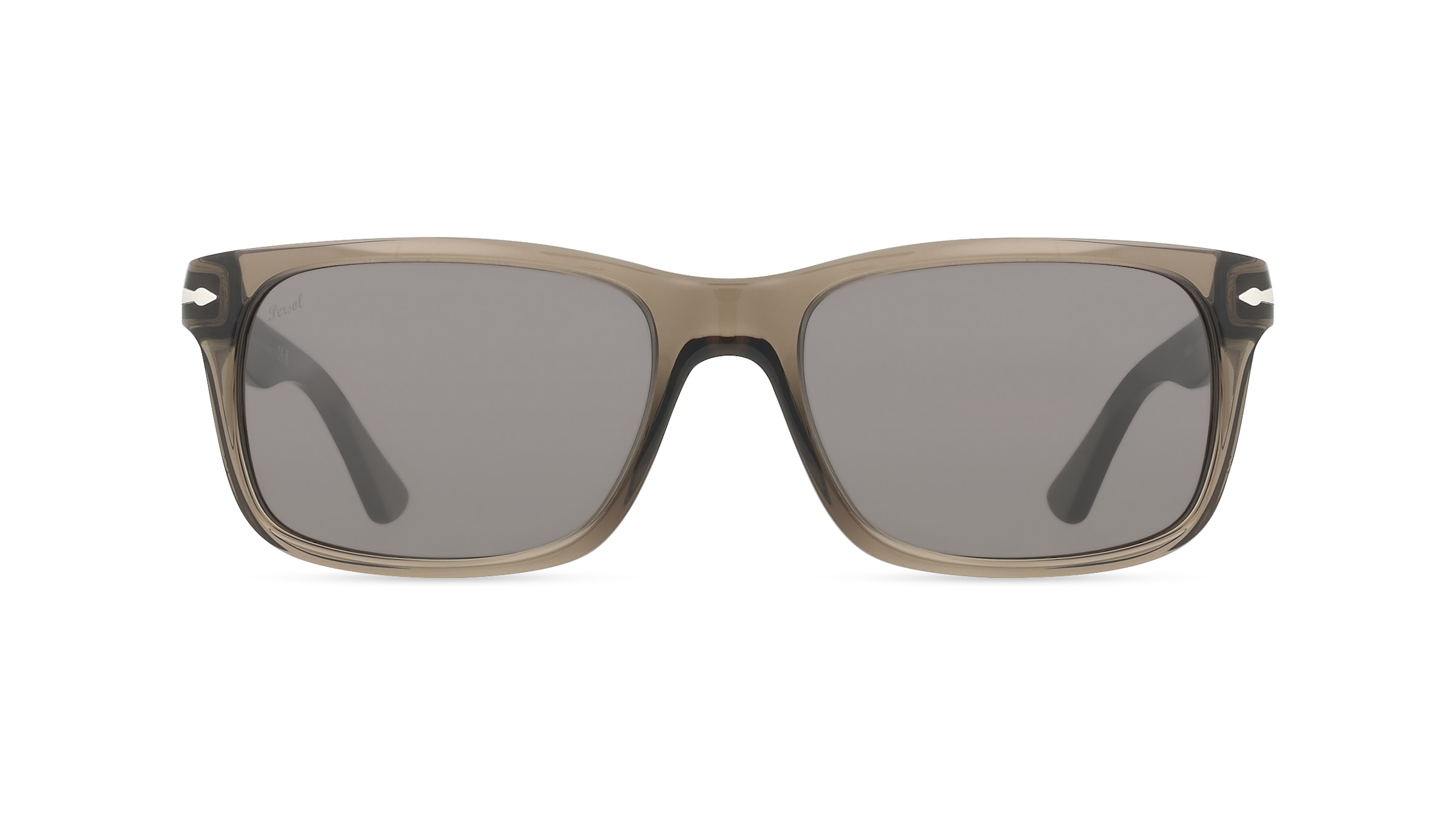 Persol PO3048S Herren-Sonnenbrille Vollrand Eckig Acetat-Gestell, grau